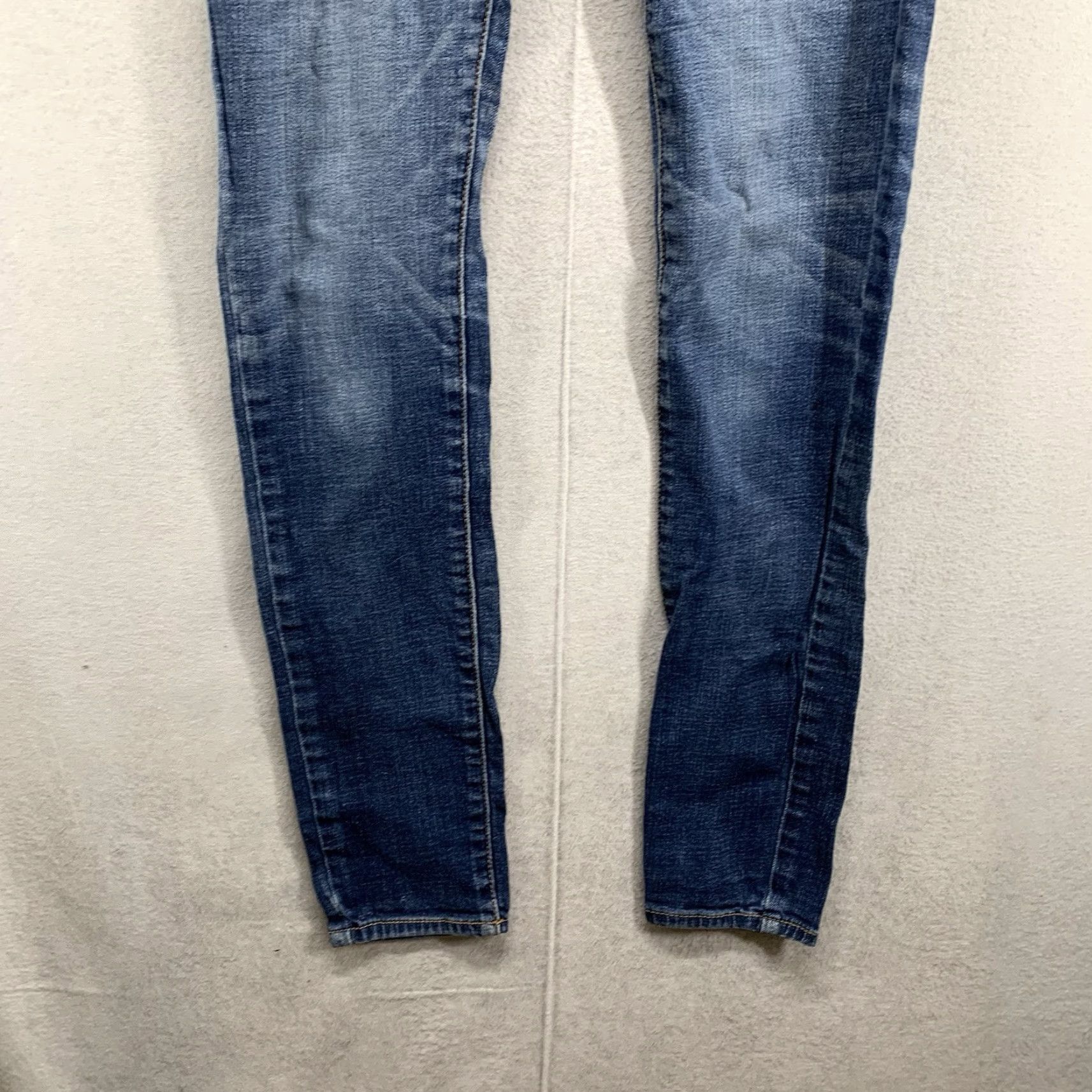 American Eagle Outfitters American Eagle Jeans Women's 2 Long Medium Blue Denim Super Stretch Jegging Size 26" / US 2 / IT 38 - 5 Thumbnail
