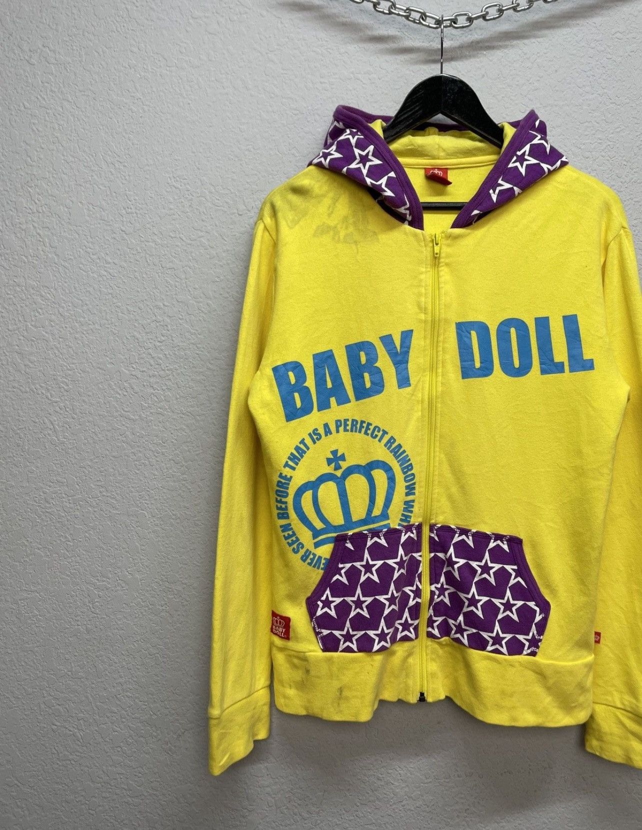 Japanese Brand Vintage Y2K Baby Doll Japanese Style Zip Hoodie Wiwiene Size US M / EU 48-50 / 2 - 2 Thumbnail