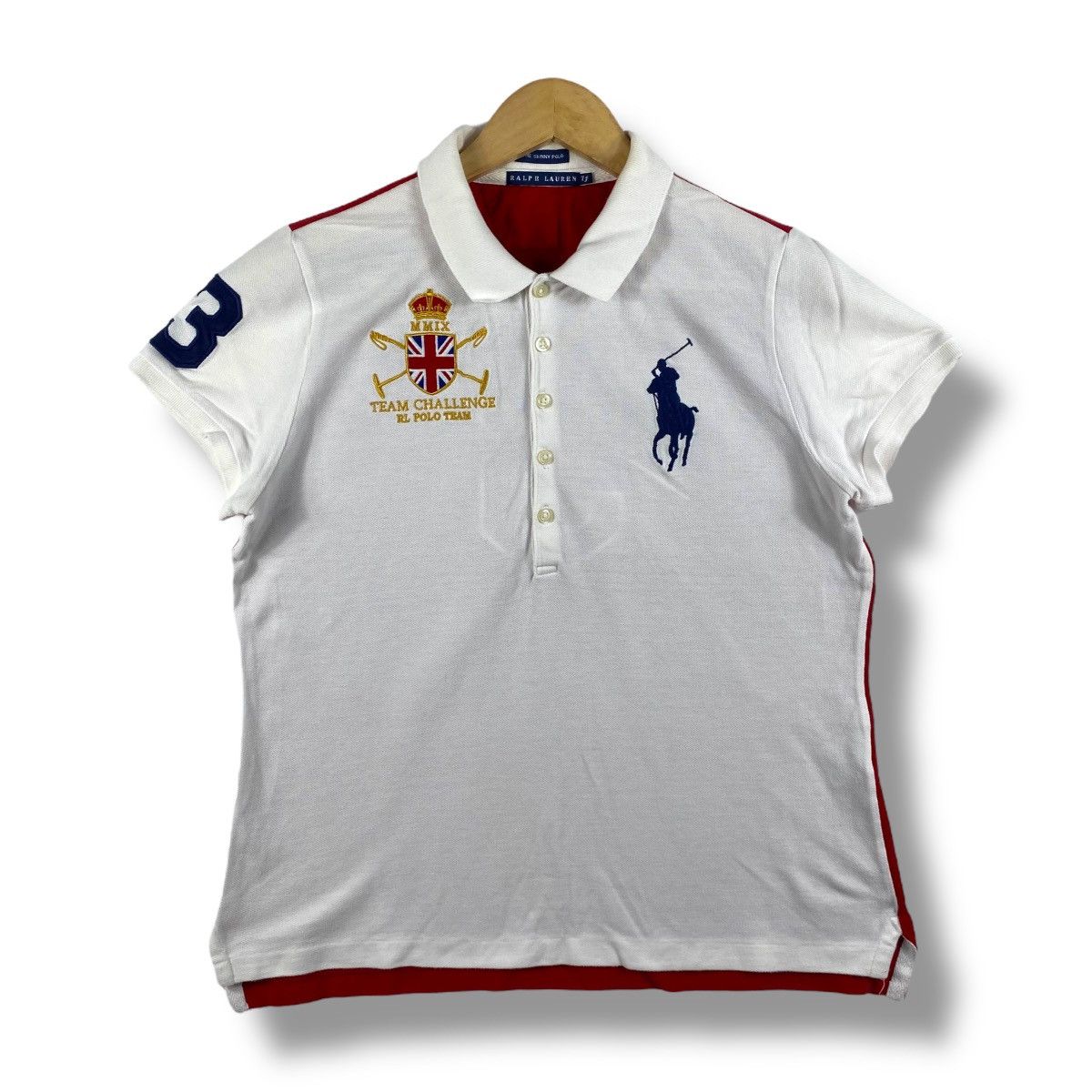Polo Ralph Lauren × Ralph Lauren × Vintage Women RALPH LAUREN Team Challenge Rl Polo Team The Skinny Size M / US 6-8 / IT 42-44 - 1 Thumbnail