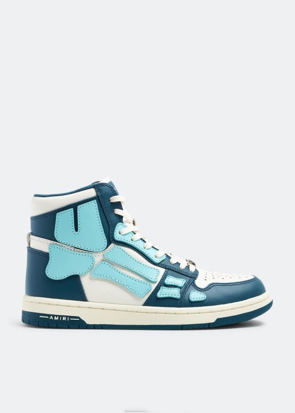 Amiri oc11z0225 Skel Hi-Top Sneakers in Multicolor Size US 7 / IT 37 - 1 Thumbnail