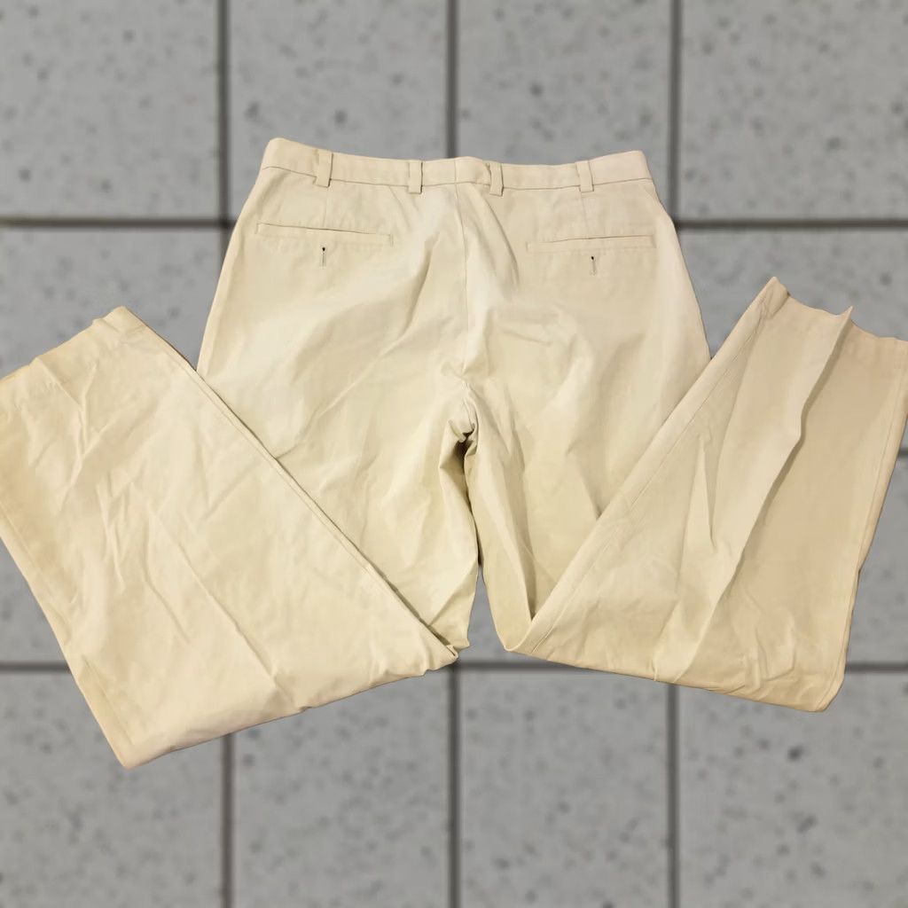 Brooks Brothers Mens Brooks Brothers Khaki Pants 35x30 Cotton Dress Trouser Slack Size US 35 - 1 Thumbnail