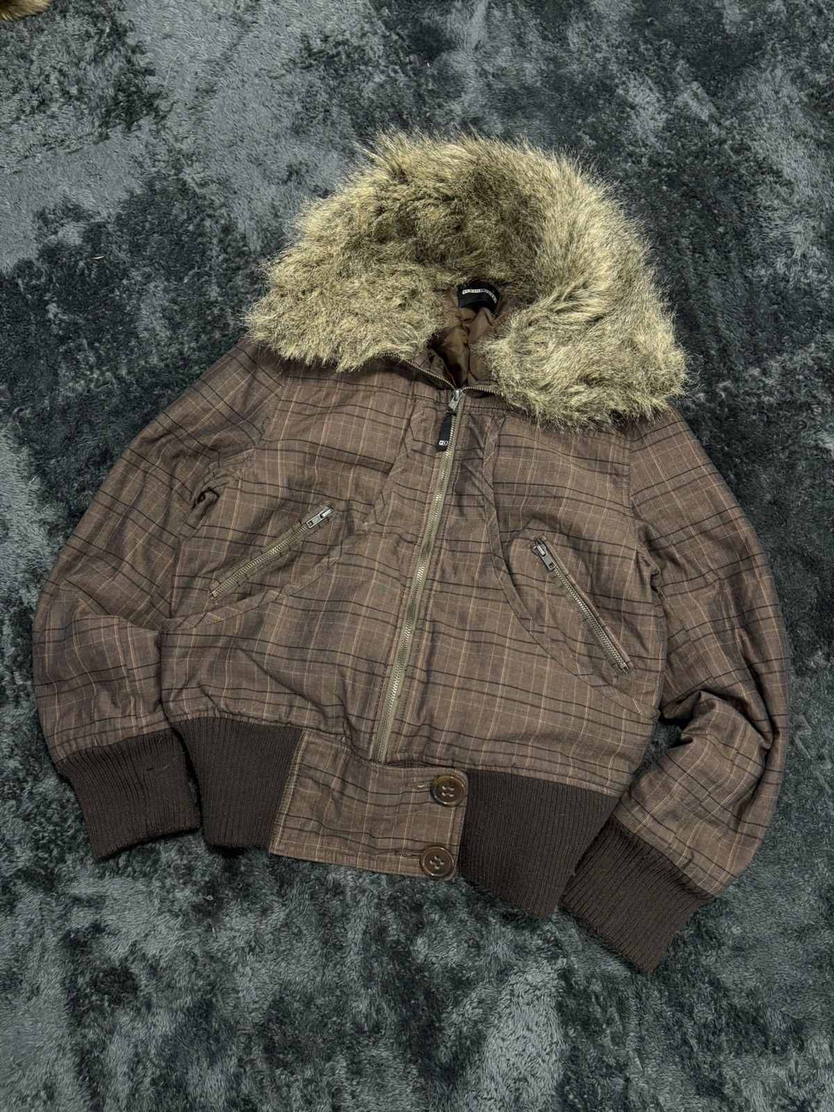 If Six Was Nine 00s LGB If Six Was Nine Style Multi Pocket Faux Fur Jacket Size US M / EU 48-50 / 2 - 1 Thumbnail