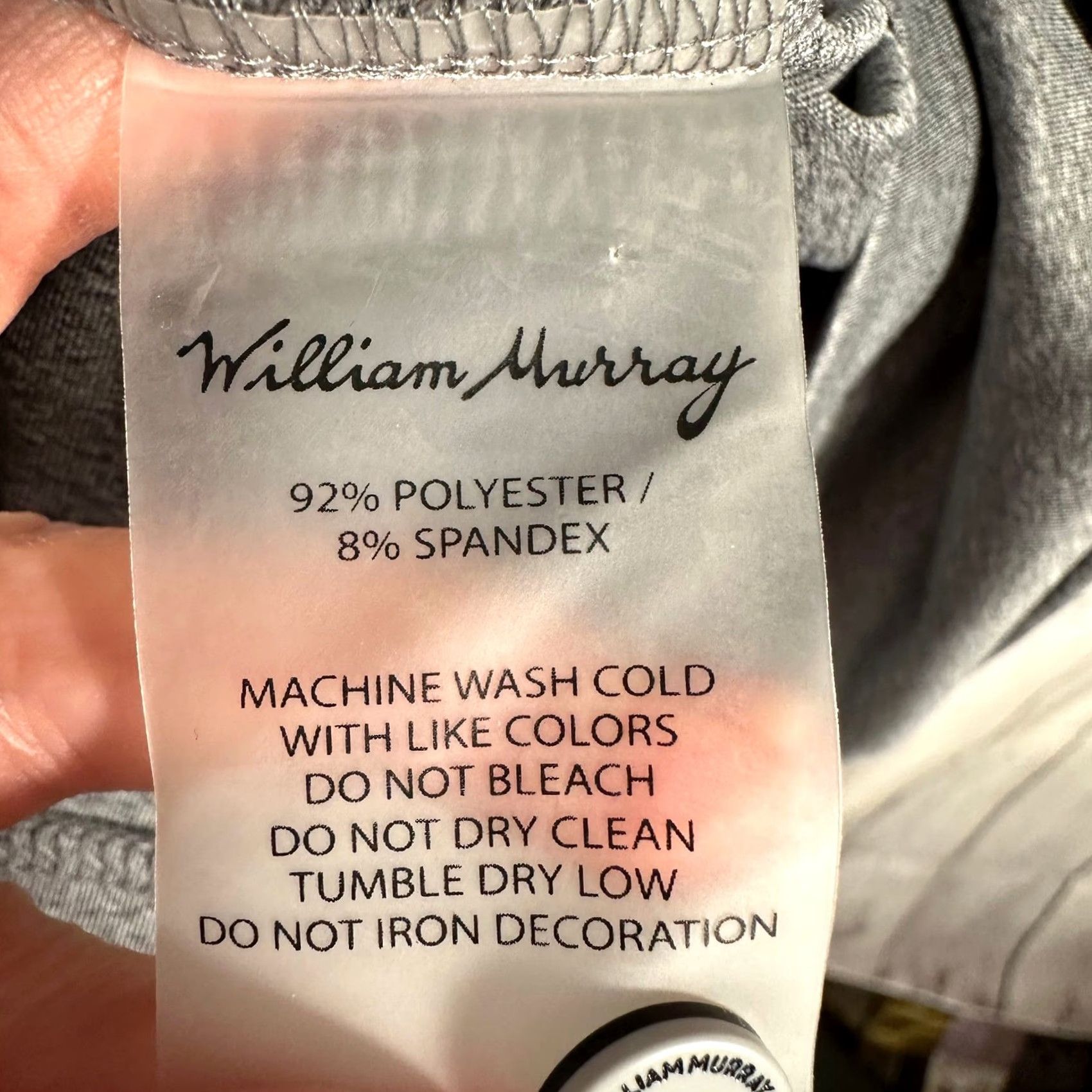 Vintage William Murray Golf Polo Shirt Mens 2XL Gray Plaid Collar Short Sleeve Size US XXL / EU 58 / 5 - 7 Thumbnail