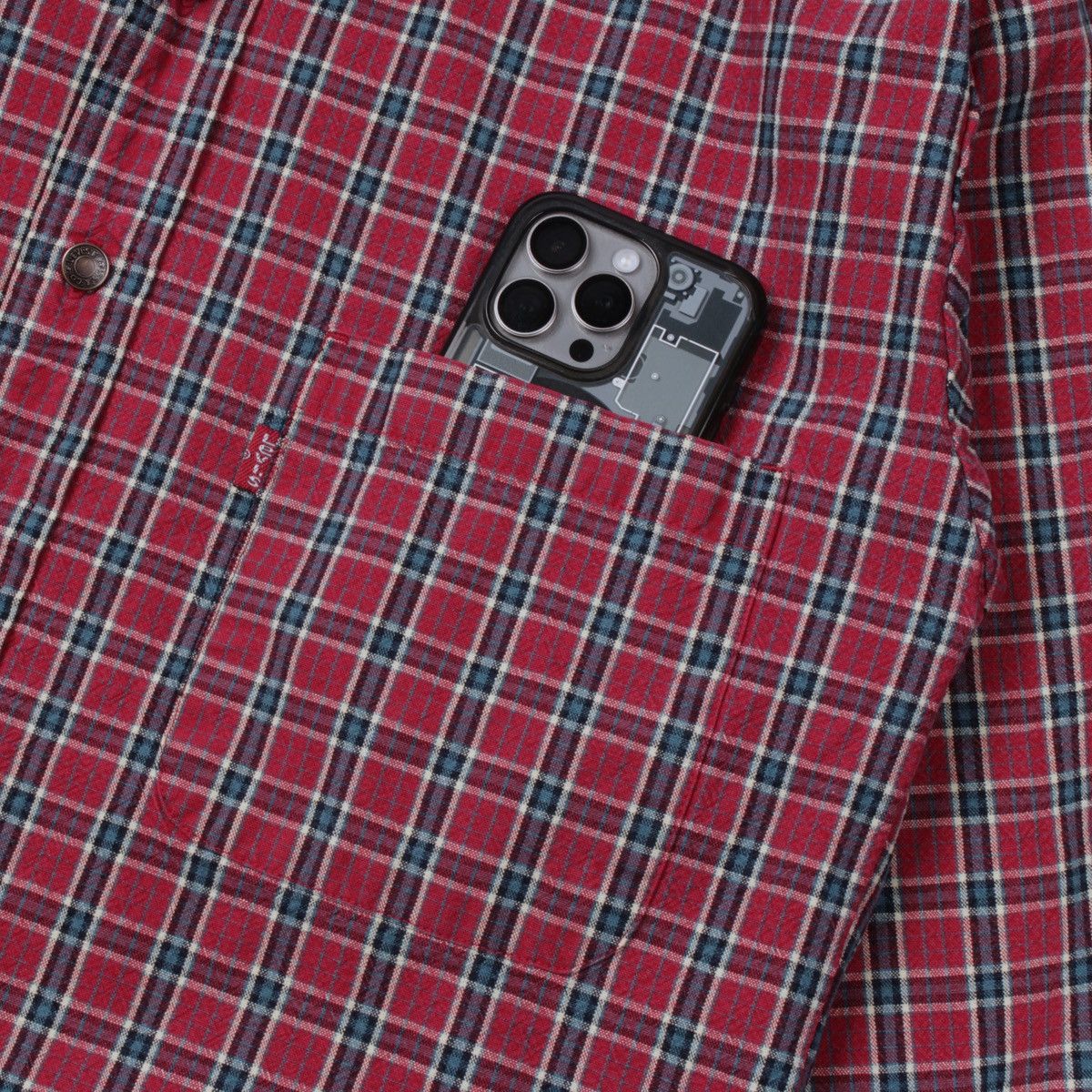 Levi's × Vintage LEVIS Levi Strauss Vintage Rare Plaid Shirt Metal Button Size US M / EU 48-50 / 2 - 5 Thumbnail