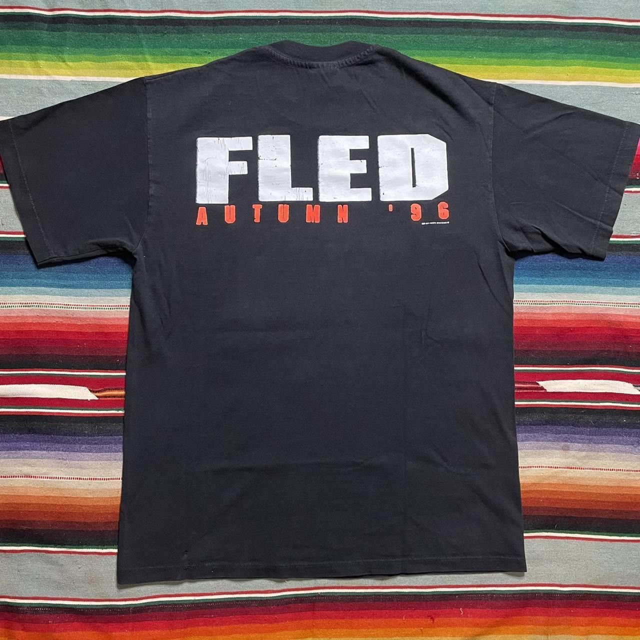 Vintage Vintage 90s action comedy movie 1996 Fled Movie t Shirt Size US L / EU 52-54 / 3 - 2 Thumbnail