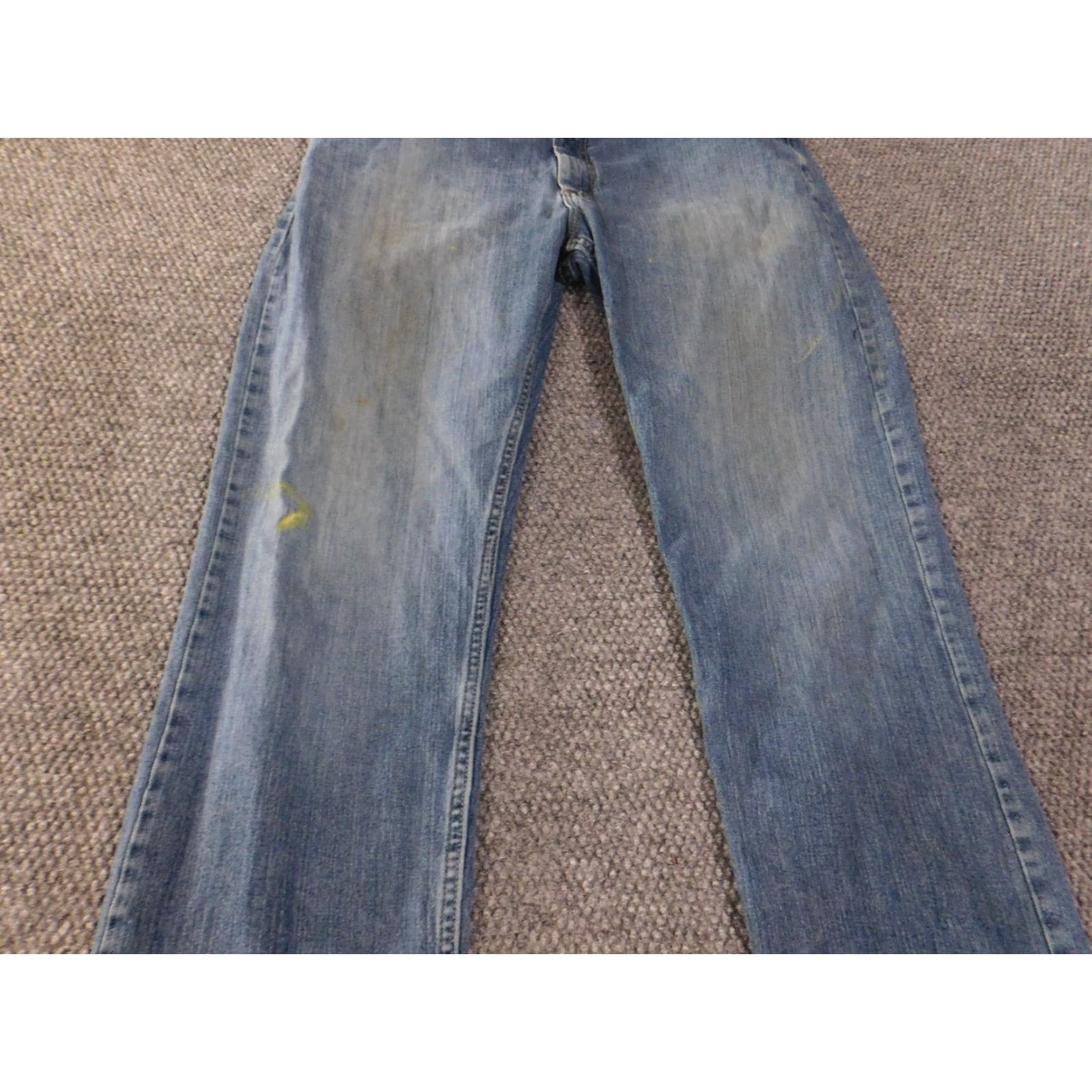 Lee Lee Jeans Mens 38x34 Blue Regular Fit Straight Medium Wash Denim 34 Inseam Regular Rise Mid Zip Pocket Zipper Cotton Denim American Stretch Jeans Mens Size US 38 / EU 54 - 3 Thumbnail