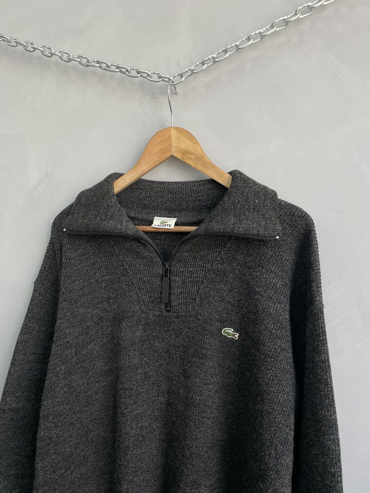 Lacoste Lacoste vintage 1/3 zip sweater streetwear y2k Size US XL / EU 56 / 4 - 3 Thumbnail