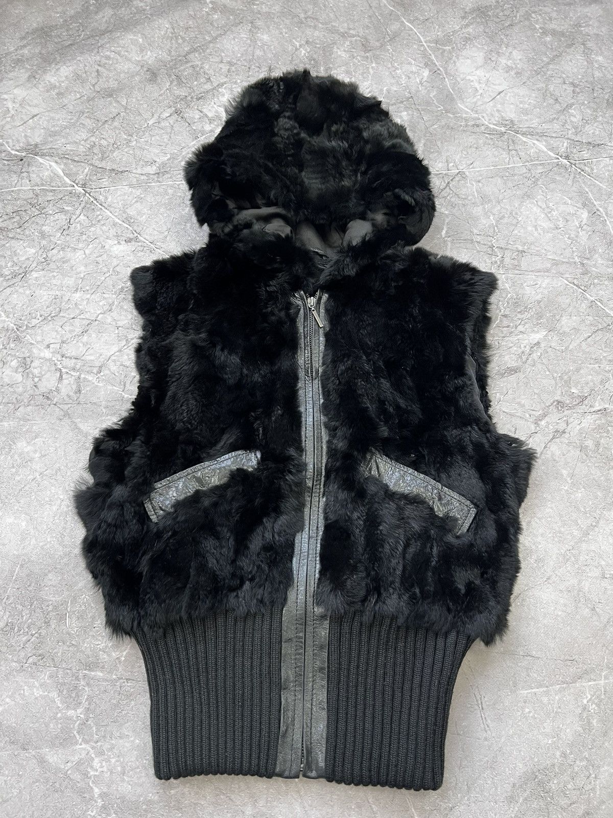 If Six Was Nine × Japanese Brand × Le Grande Bleu (L.G.B.) Japanese Fur rabbit vest Ifsixwasnine Lgb Styled Hoodie Size M / US 6-8 / IT 42-44 - 1 Thumbnail