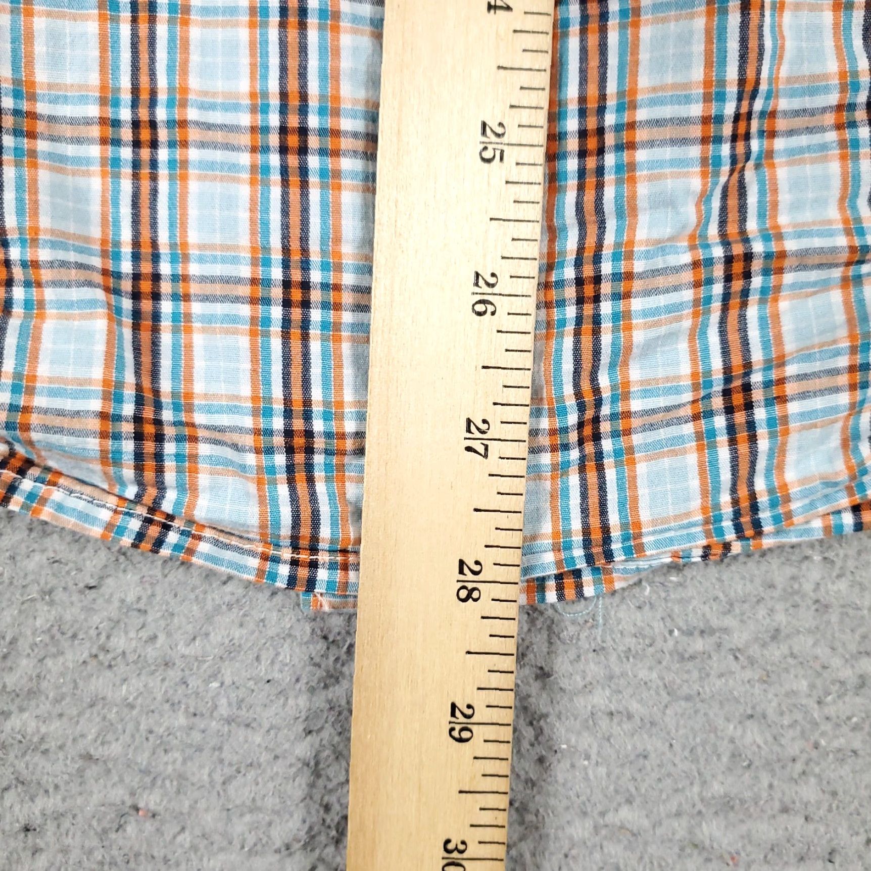 Vintage Columbia Shirt Mens Size Large Blue Orange Plaid Casual Button Up Short Sleeve Size US L / EU 52-54 / 3 - 4 Thumbnail