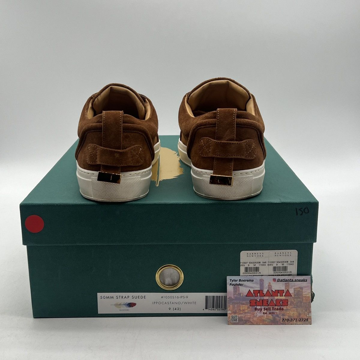 Barneys New York Buscemi Brown Suede Gold Buckle Low Size US 9 / EU 42 - 3 Thumbnail