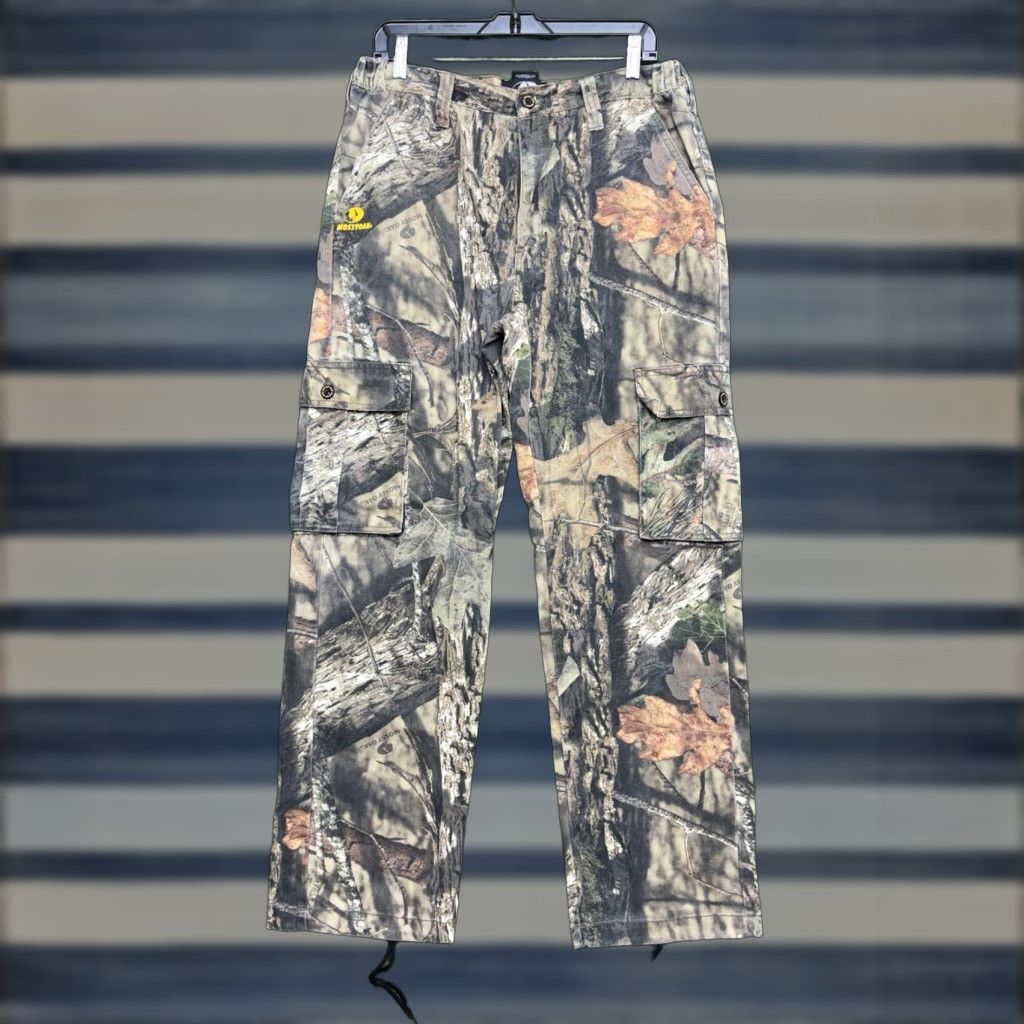 Vintage VINTAGE Mossy Oak Commander Camo Pants Mens Medium Mossy Oak Camouflage Cargo USA Made Workwear Shirt Size US 31 - 1 Thumbnail
