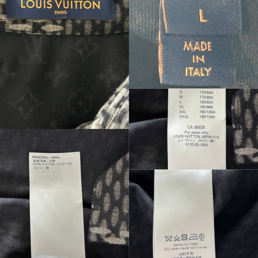 Louis Vuitton LOUIS VUITTON NIGO GREY GIANT DAMIER MONOGRAM BUTTON UP SHIR Size US L / EU 52-54 / 3 - 3 Thumbnail
