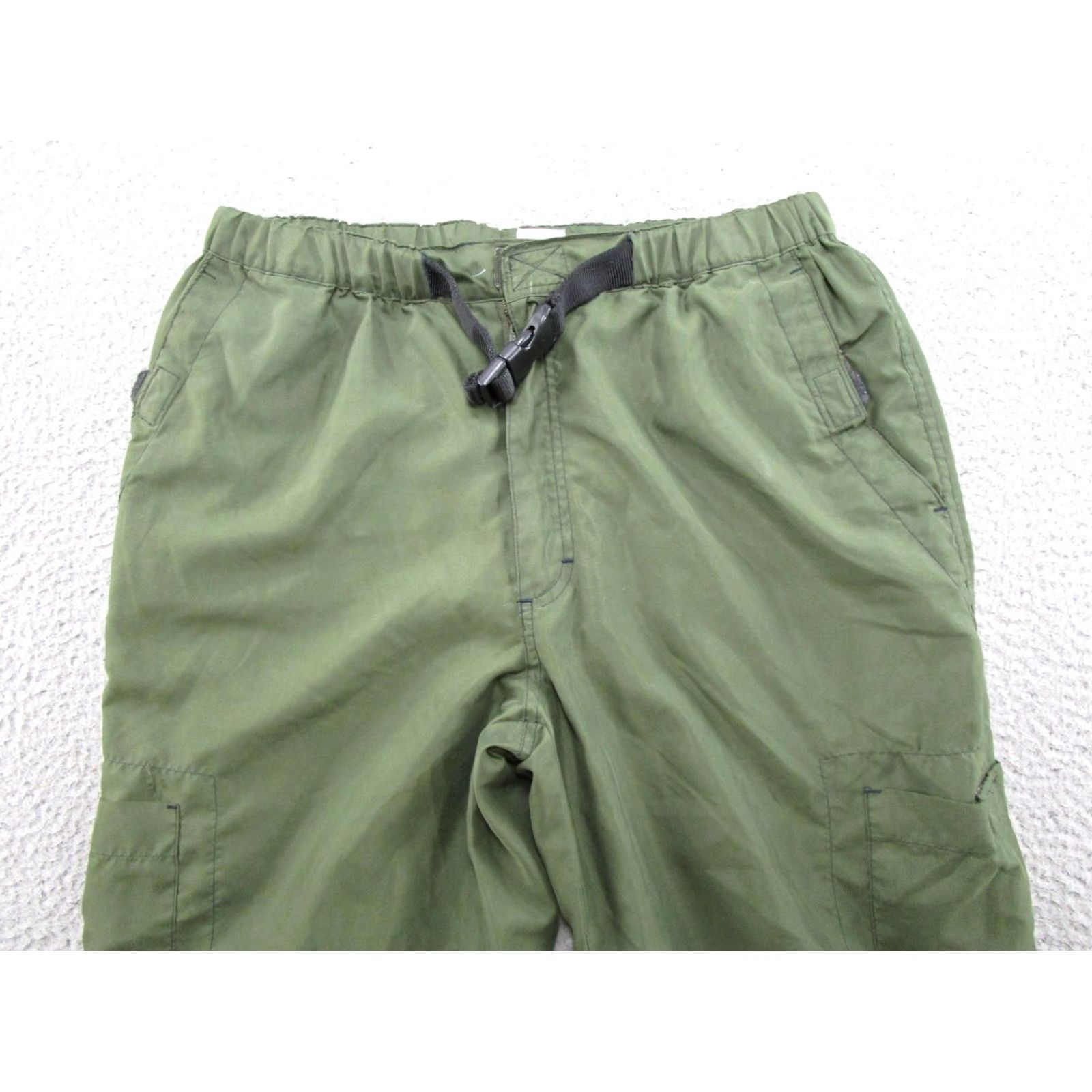 Old Navy VTG Old Navy Elastic Waist Belted Green Baggy Straight Leg Pants SZ M Loose Size US 31 - 3 Thumbnail