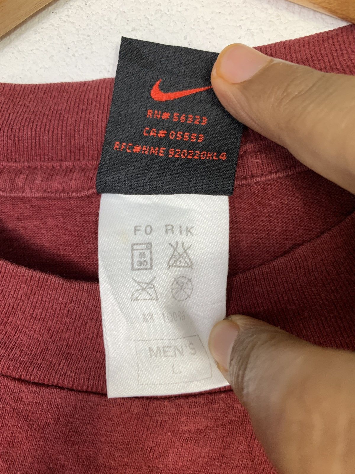 Nike × Vintage Vintage Authentic Nike T Shirt Made in Japan Size US L / EU 52-54 / 3 - 6 Thumbnail
