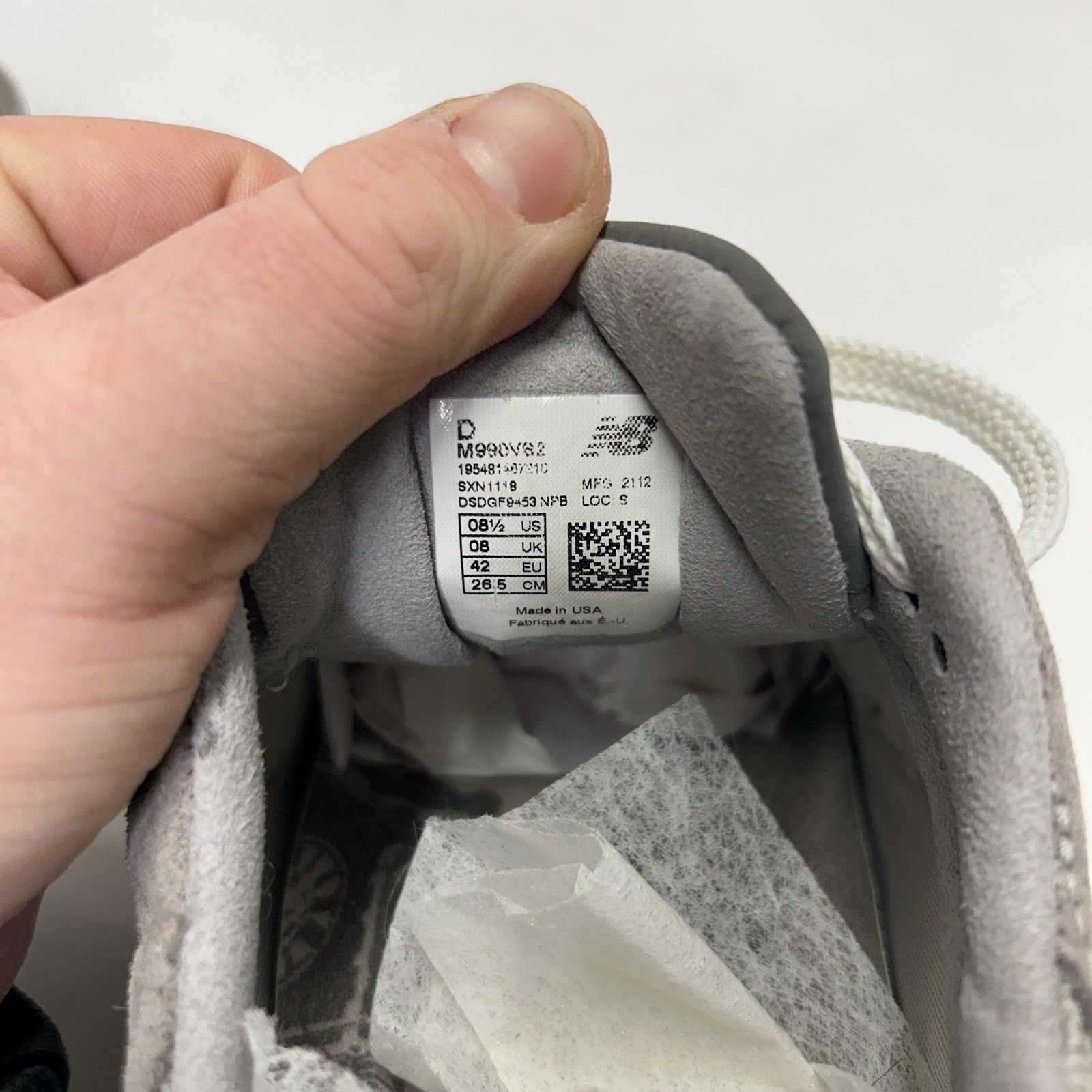 New Balance New Balance 990v2 Made USA 40th Anniversary “Grey” M990VS2 Size US 8.5 / EU 41-42 - 8 Thumbnail