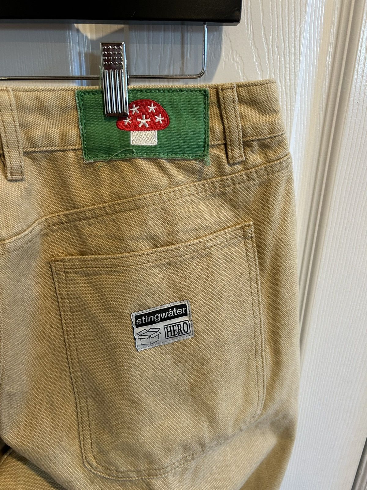 Stingwater Vegan Suede Double Knee Canvas Pants Wheat Brown Size US 36 / EU 52 - 6 Thumbnail