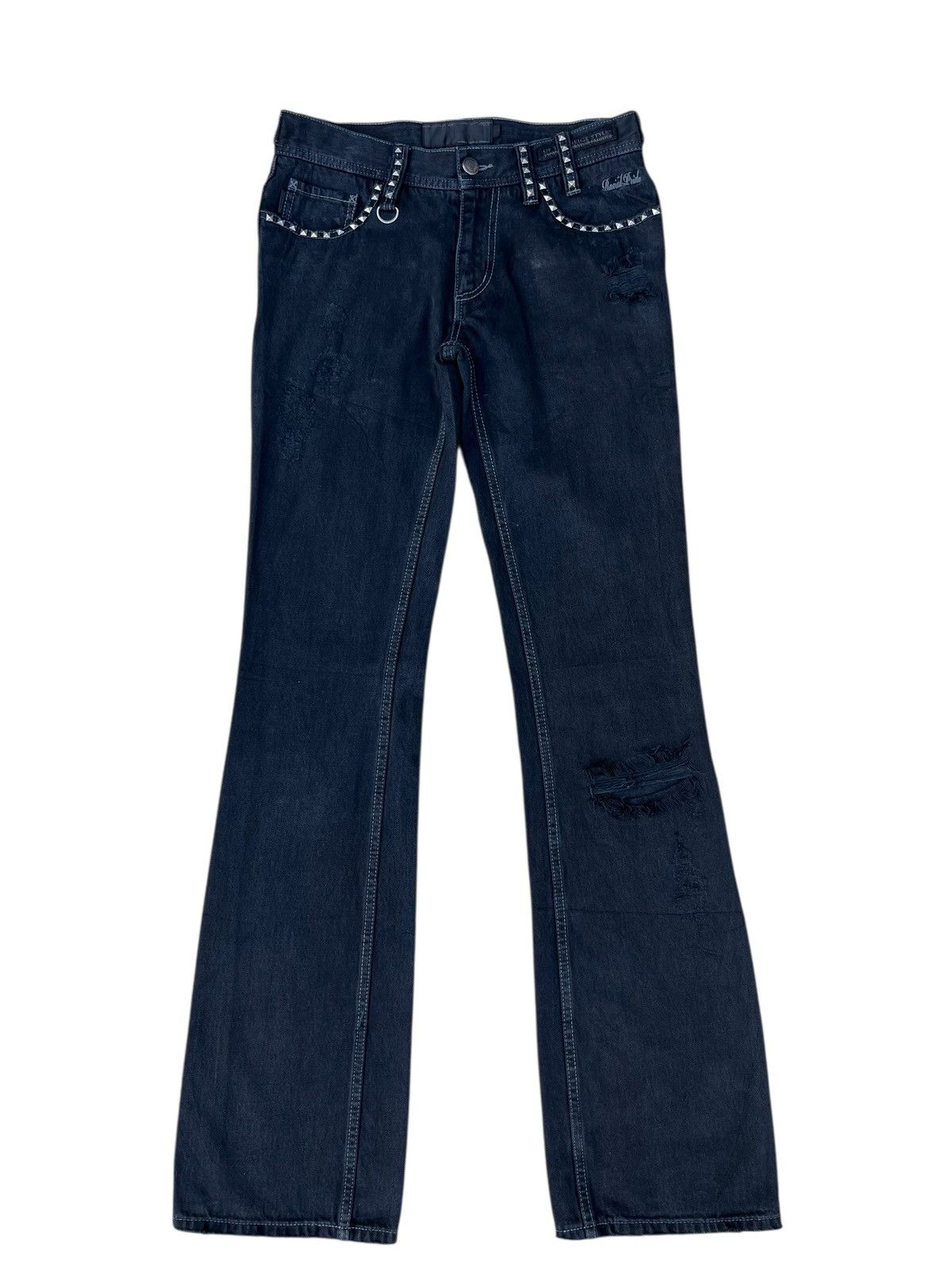 Shellac Of The Neige Style Japan Ripped Distress Denim Bootcut Jeans Size US 30 / EU 46 - 1 Thumbnail