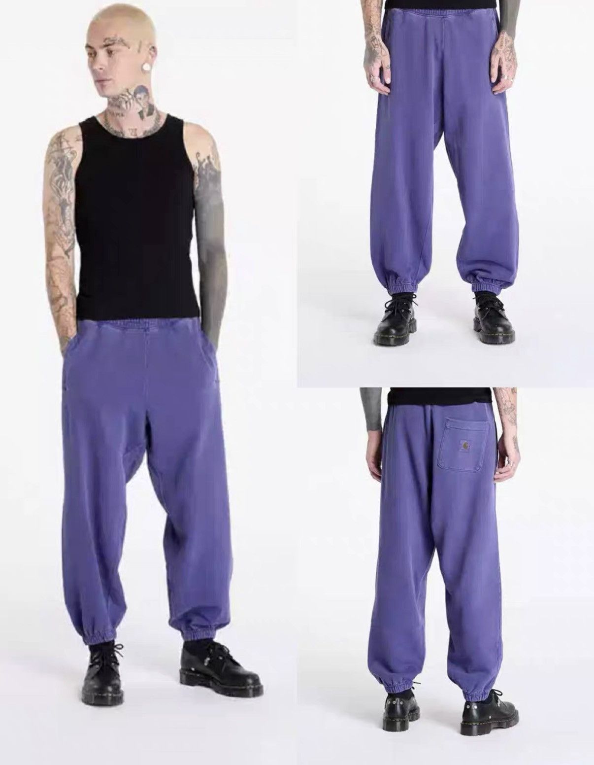 Carhartt Wip Carhartt WIP Washed Purple Drawstring Casual Pants J31 Size US 32 / EU 48 - 7 Thumbnail