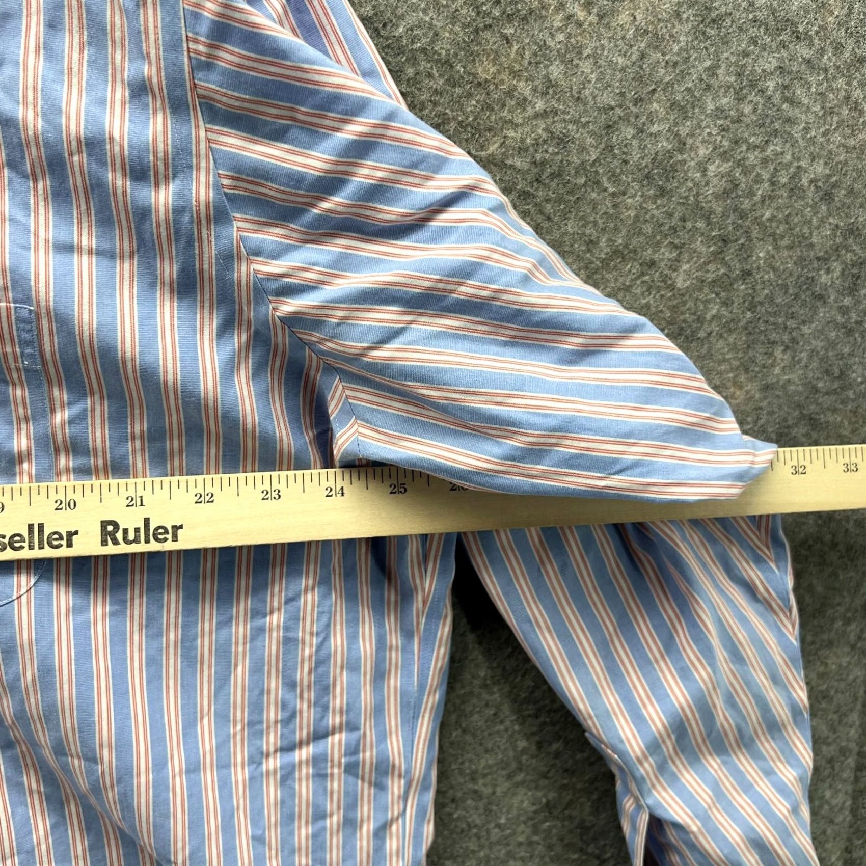 Brooks Brothers Brooks Brothers Shirt Mens 17 34 Blue Pink Button-Down Stripes Oxford OCBD Long Sleeve Size US XL / EU 56 / 4 - 7 Thumbnail