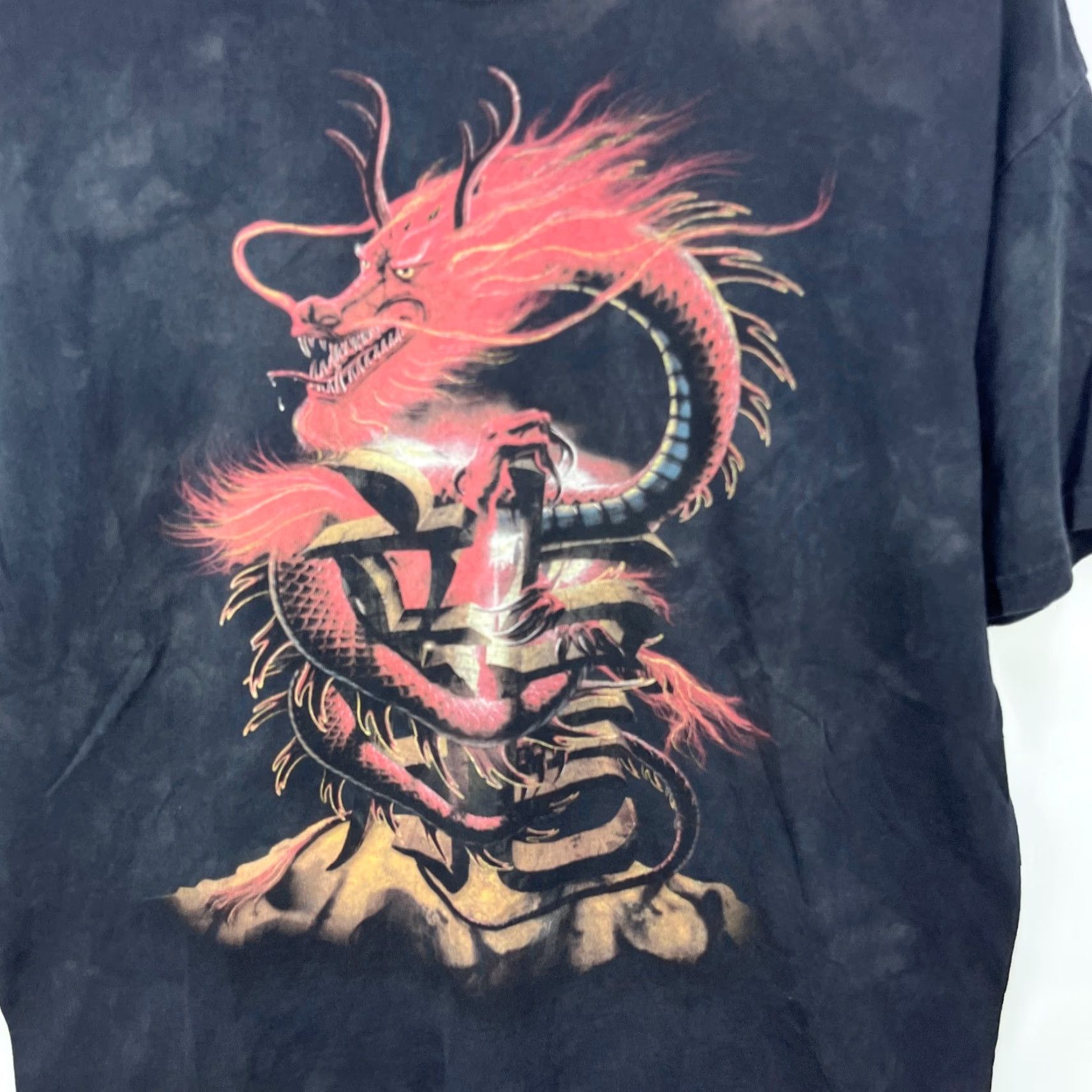 The Mountain VINTAGE The Mountain Dragon Flames Y2K Skater Mountain Graphic Shirt Large Size US L / EU 52-54 / 3 - 2 Thumbnail