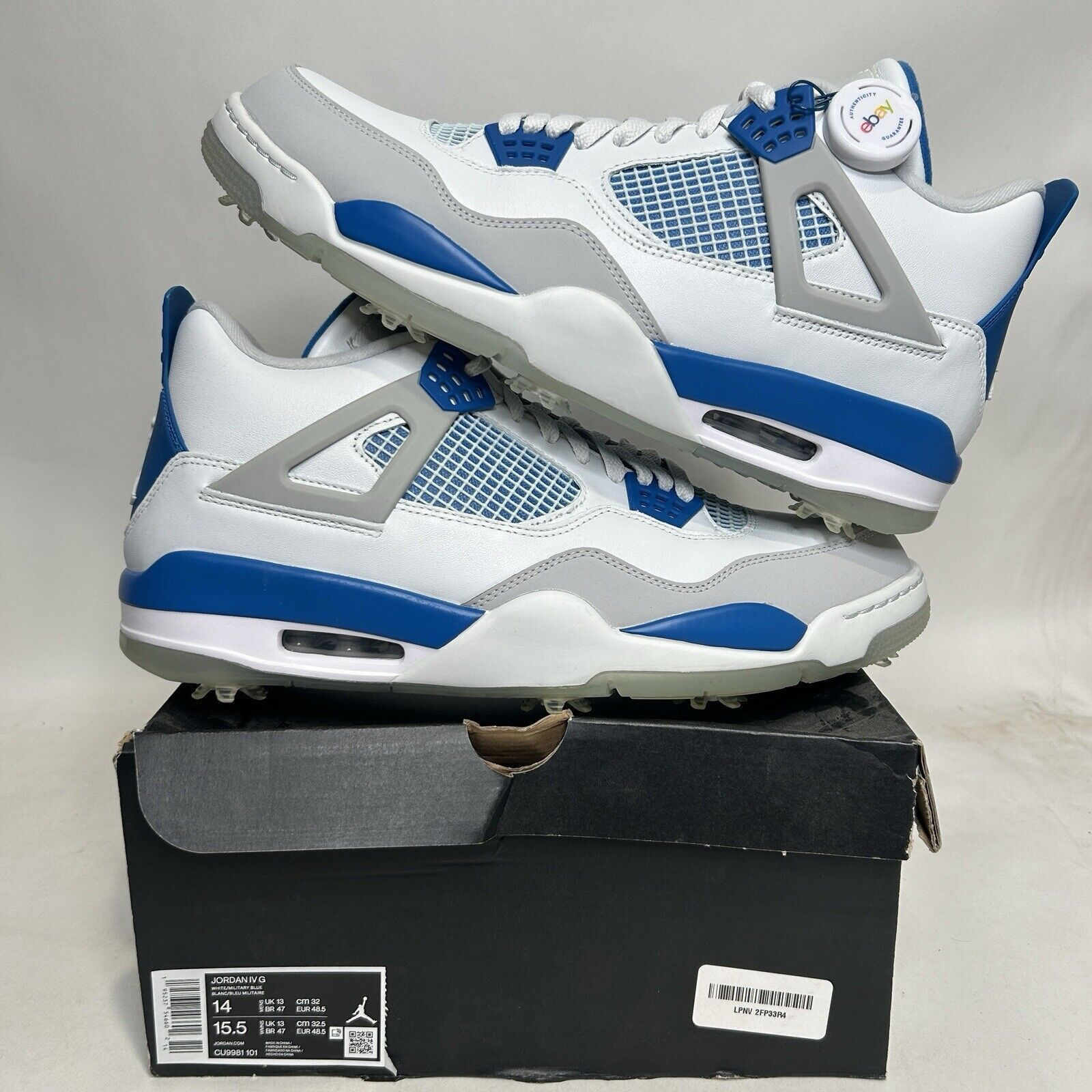 Nike Nike Shoes Air Jordan 4 Retro Golf “Military Blue” 2024 Size US 14 / EU 47 - 1 Thumbnail