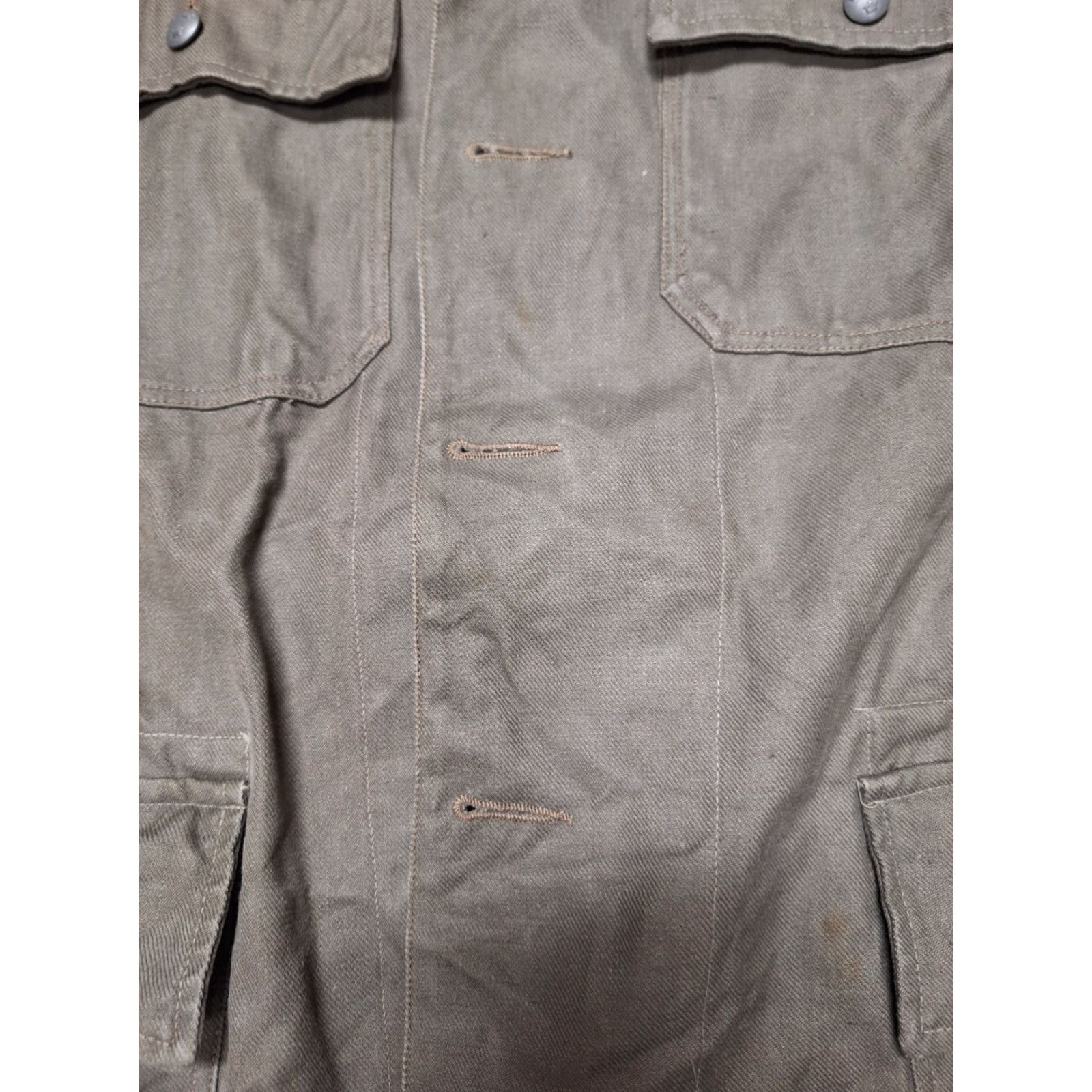 Vintage VINTAGE Three Crown 1940s Swedish Military Coat Shirt Army Jacket M/L Coat Military Jacket Men M/L Solid Size US M / EU 48-50 / 2 - 2 Thumbnail