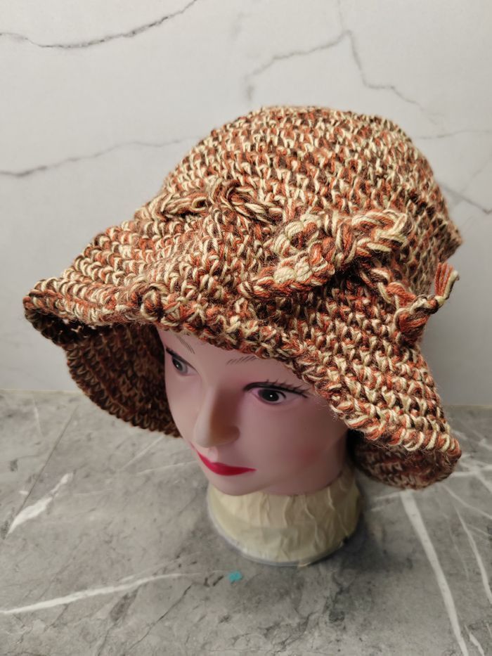 Japanese Brand Knit Handmade Bucket Hat Size ONE SIZE - 1 Thumbnail