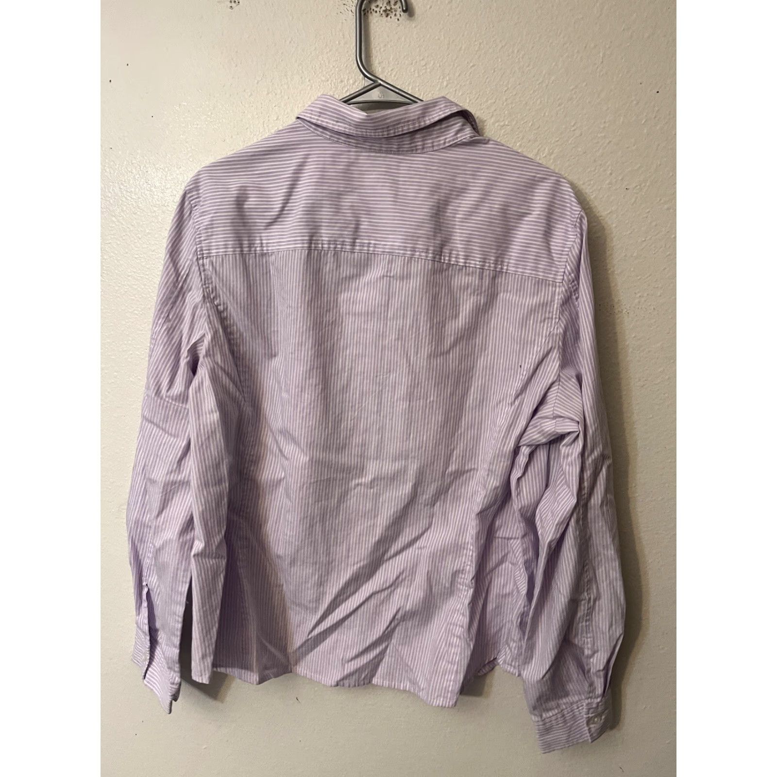 Jones New York JONES NEW YORK Shirt Women's XL Purple Striped Button Up Signature Size XL / US 12-14 / IT 48-50 - 3 Thumbnail