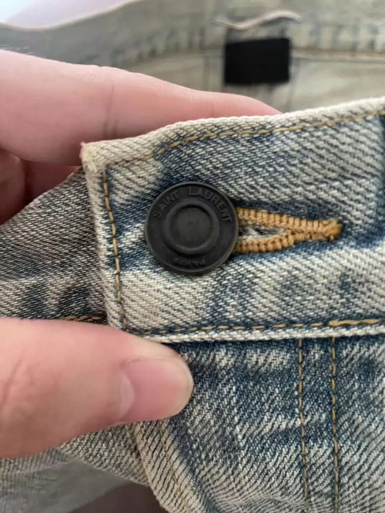Saint Laurent Paris Saint Laurent Paris Blue washed jeans for the first year o Size US 30 / EU 46 - 6 Thumbnail