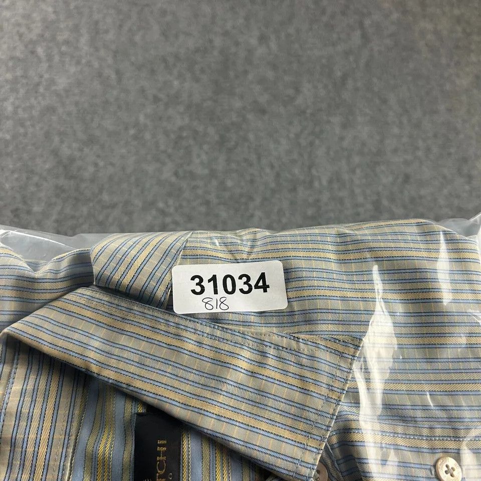 BUGATCHI Bugatchi Uomo Shirt Mens XL Striped Button Up Pocket Modal Size US XL / EU 56 / 4 - 10 Thumbnail