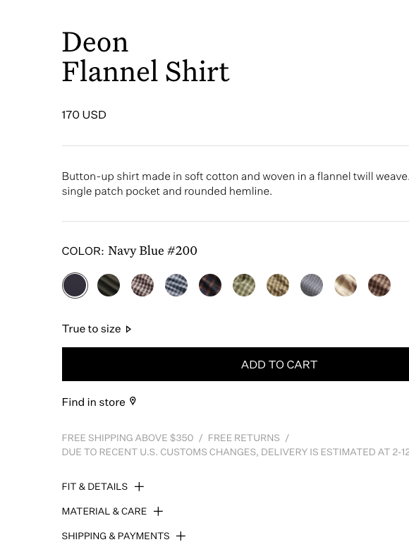 NN07 Deon Flannel Shirt Size US L / EU 52-54 / 3 - 6 Thumbnail
