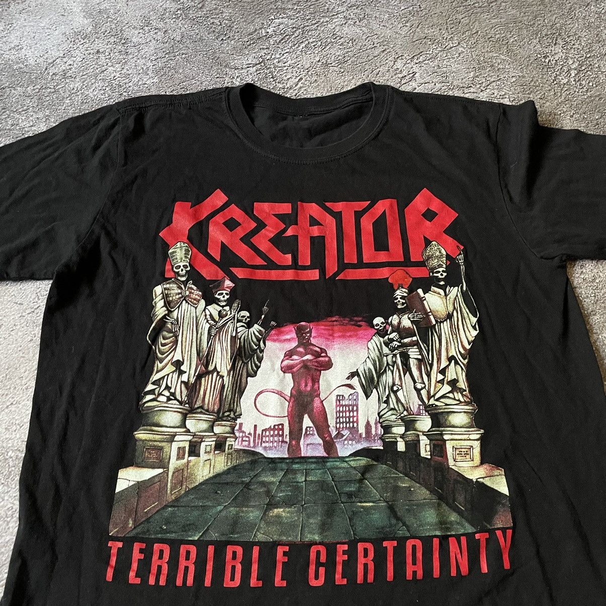Vintage Vintage Kreator Band Tee Graphic Goth Punk Aesthetic Slim M Size US M / EU 48-50 / 2 - 5 Thumbnail