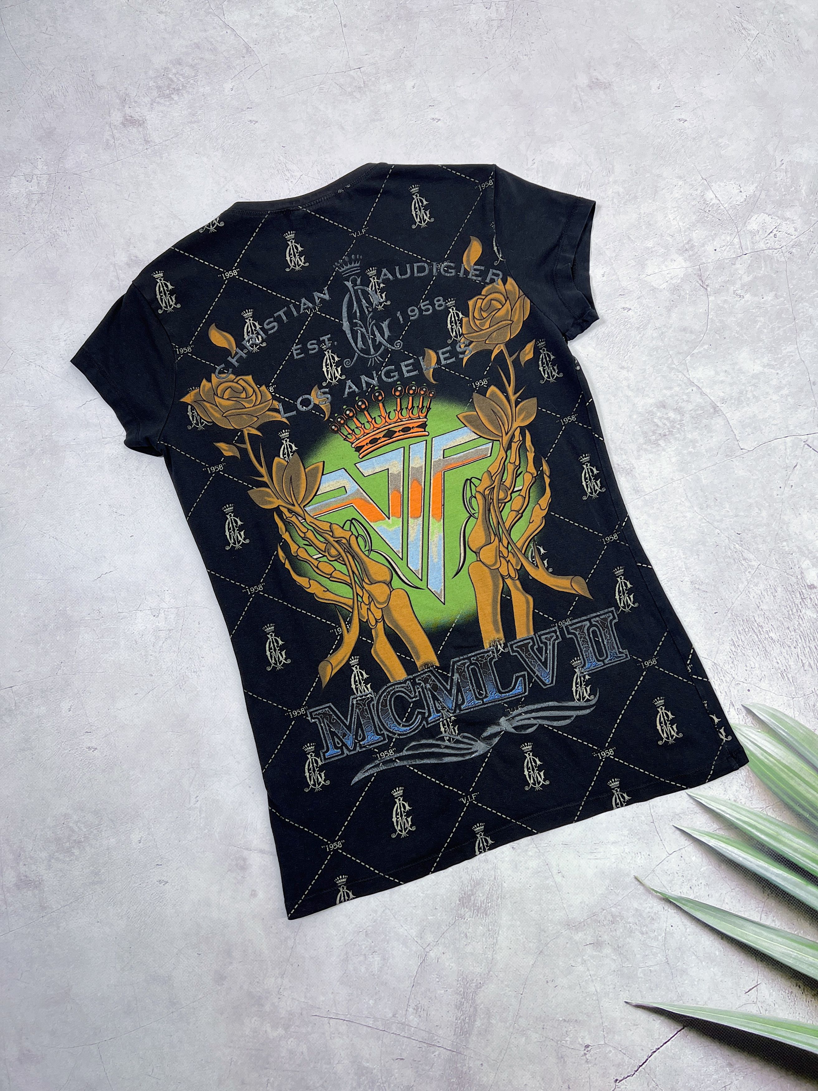 Christian Audigier × Ed Hardy × Vintage Christian Audigier T-Shirt Celebrate Life Ed Hardy Size M / US 6-8 / IT 42-44 - 15 Thumbnail