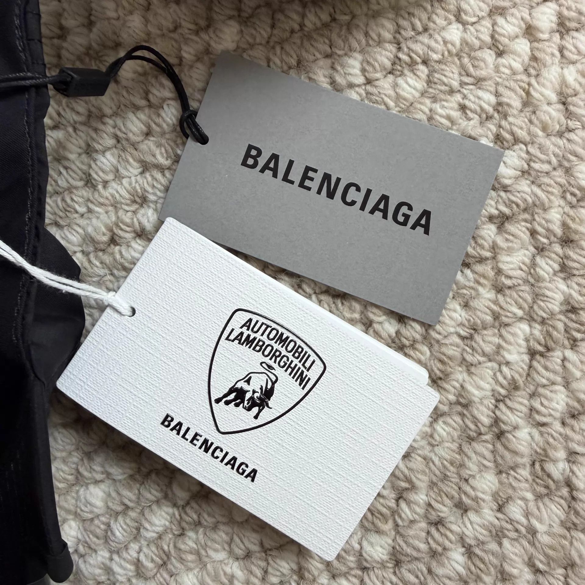 Balenciaga Balenciaga unisex polyester visor cap black L Size ONE SIZE - 7 Thumbnail