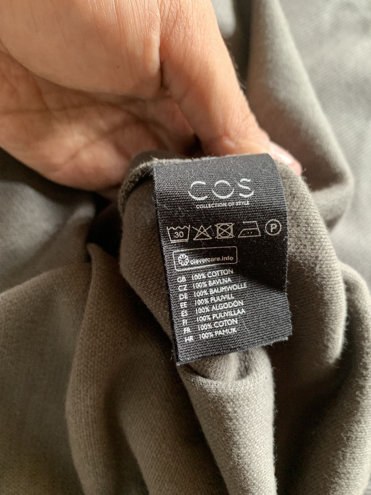 Cos COS Grey Waffle Knit Long Sleeve Sweater Size US L / EU 52-54 / 3 - 9 Thumbnail