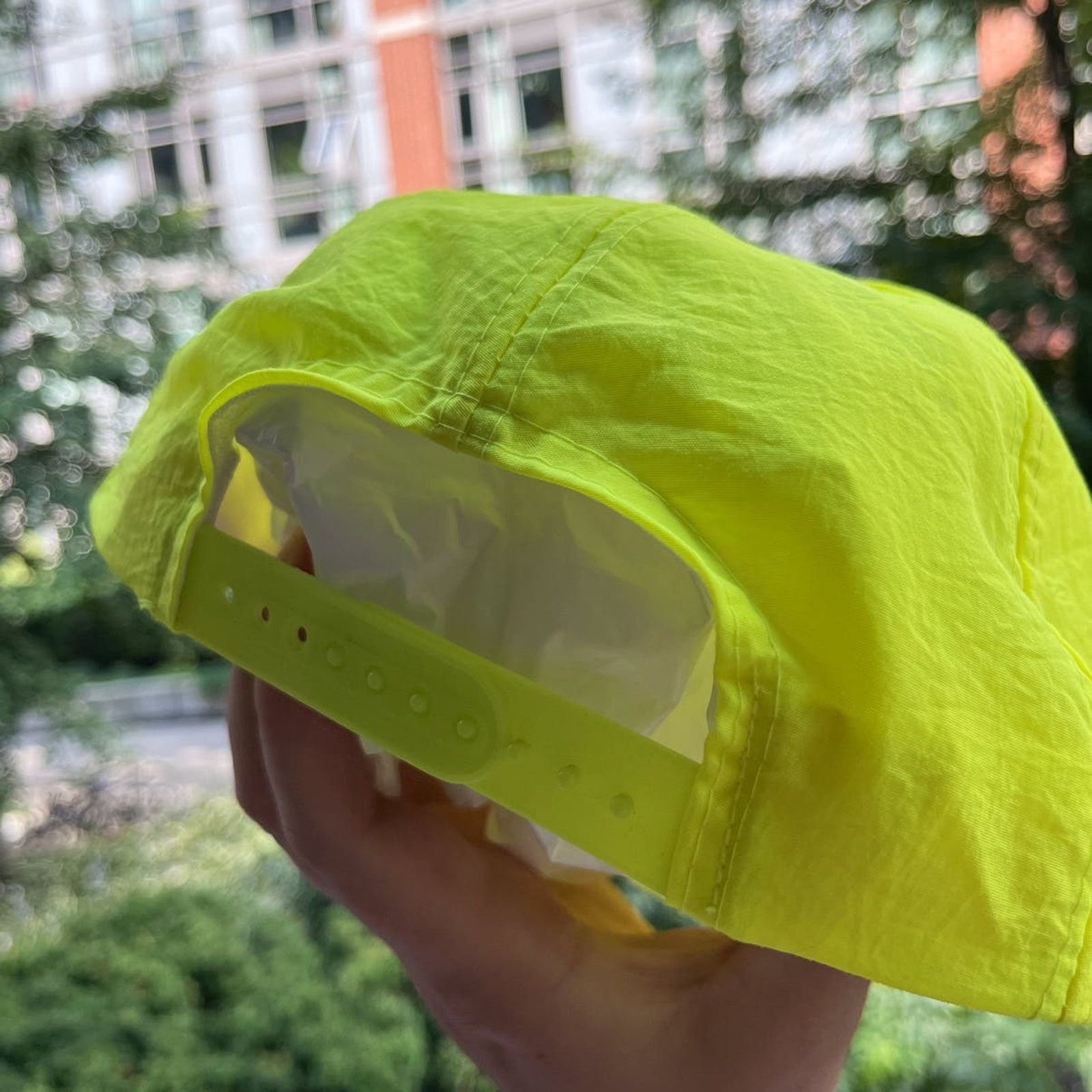 Vintage Vintage 1990’s Kenwood Snapback Hat Yellow OSFA Size ONE SIZE - 6 Thumbnail