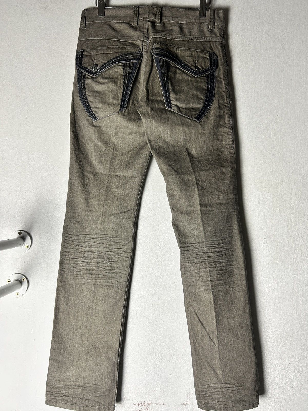 Japanese Brand 292195 Homme Whiskered Jeans Skull Button Size US 30 / EU 46 - 6 Thumbnail