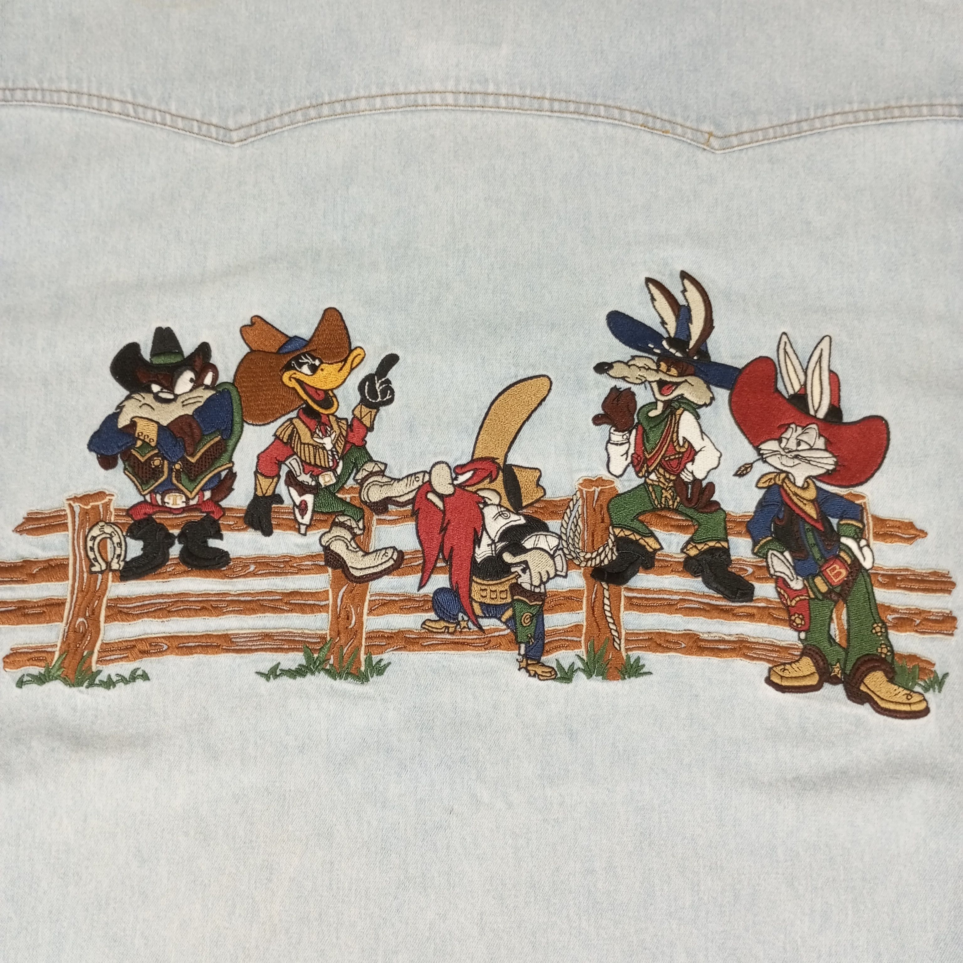 Cartoon Network × Vintage Looney Tunes Cartoon Character Classic Cowboy Design Shirt Size US L / EU 52-54 / 3 - 2 Thumbnail