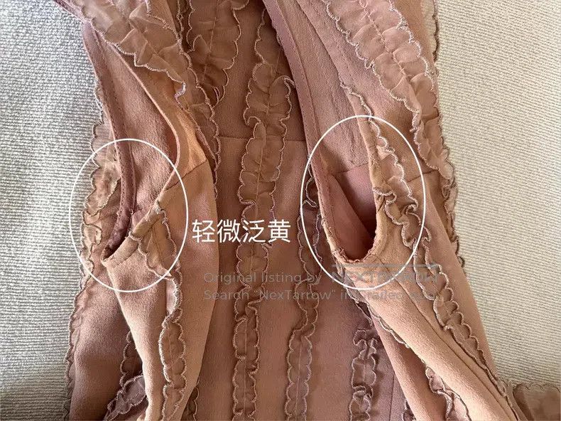 Valentino Valentino Nude pink silk ruffled lace-up sleeveless dress Size M / US 6-8 / IT 42-44 - 8 Thumbnail
