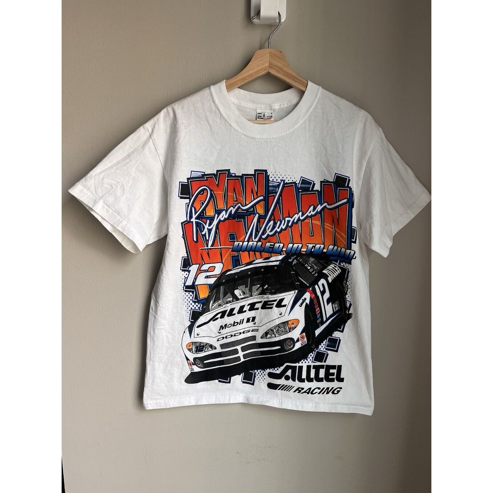 NASCAR VINTAGE 90S Y2K NASCAR RYAN NEWMAN #12 DODGE T SHIRT SIZE M Size US M / EU 48-50 / 2 - 1 Thumbnail