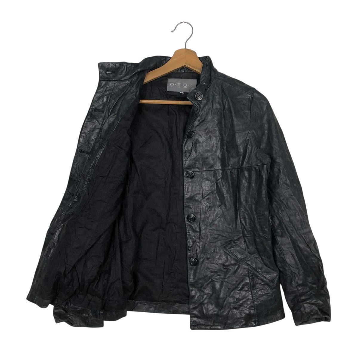 Japanese Brand 🔥VINTAGE BIKER SOFT LEATHER JACKET OZOC ISSEY MIYAKE Size US S / EU 44-46 / 1 - 13 Thumbnail