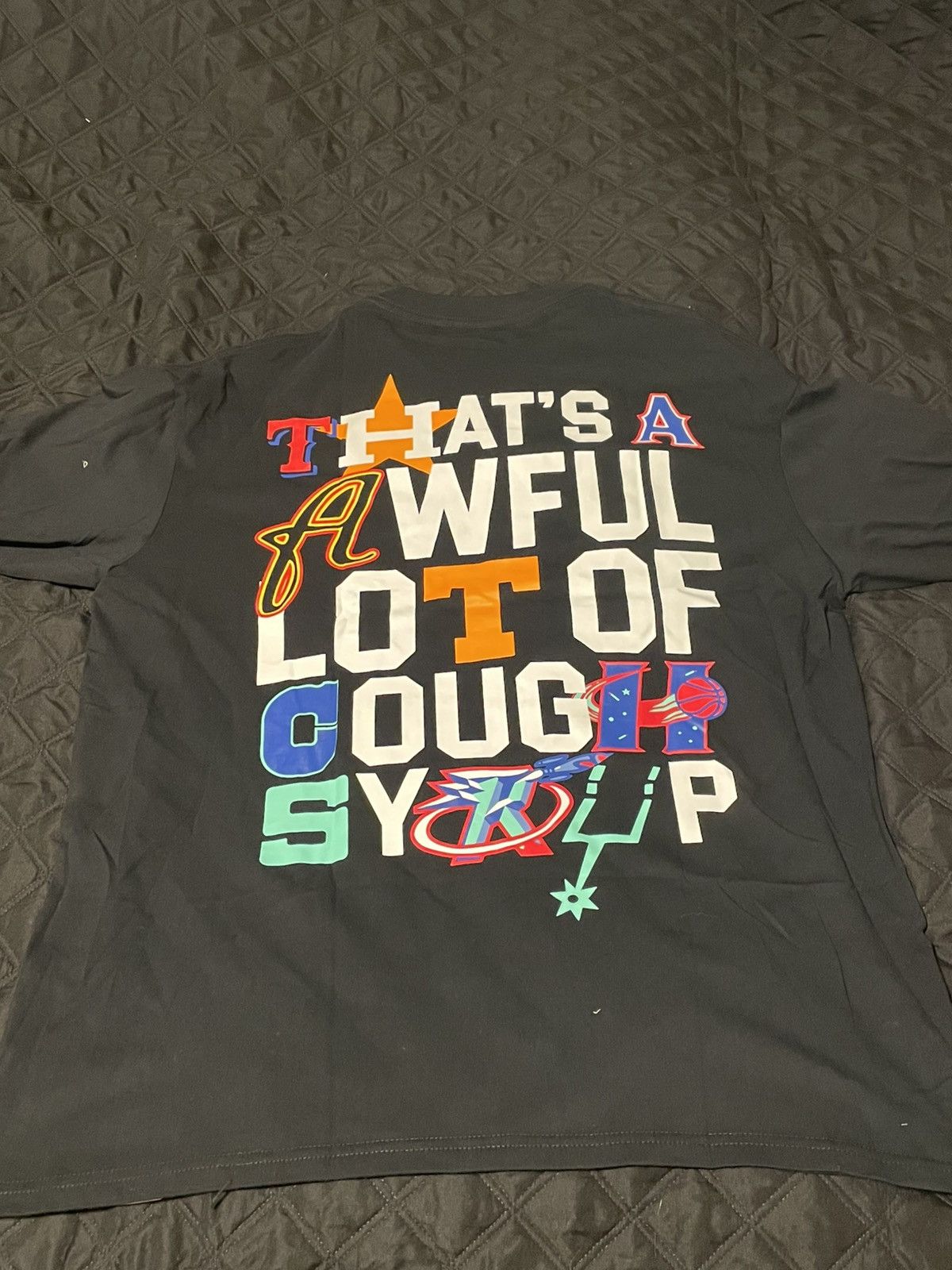 Awful Lot of Cough Syrup WHOLE LOT OF COUGH SYRUP “TEXAS TEAMS”TEE Size US M / EU 48-50 / 2 - 2 Thumbnail