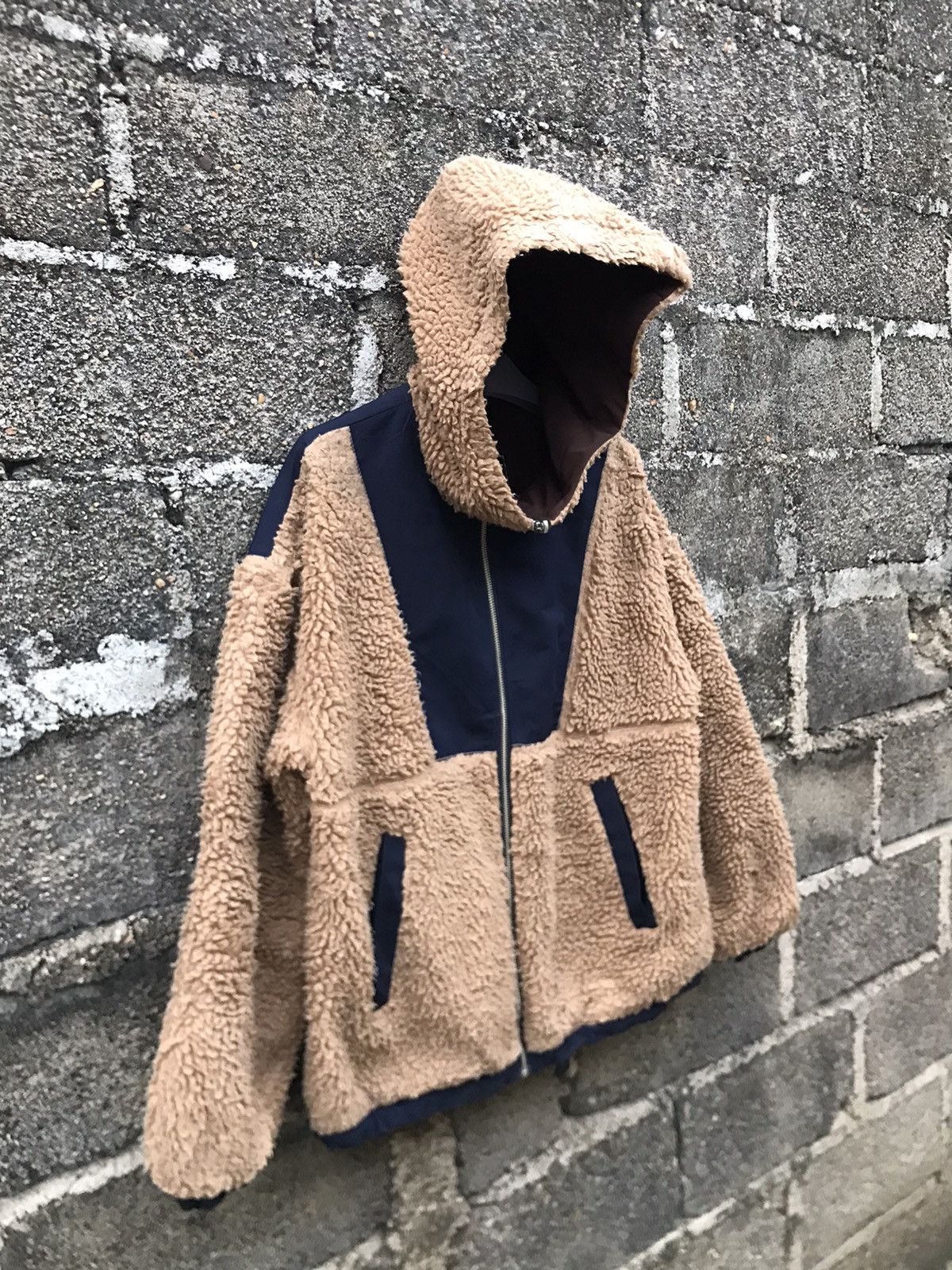 Japanese Brand 🌟Standart Progress Pageboy Hooded Two Tone Fleece Jacket Size US M / EU 48-50 / 2 - 2 Thumbnail