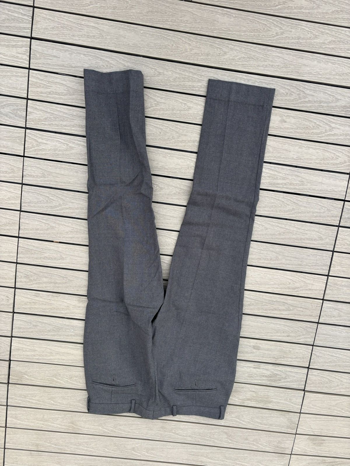 Sandro Sandro Men’s Gray Wool Dress Pants Size 40 Trousers 31/32 w Size 40R - 2 Thumbnail