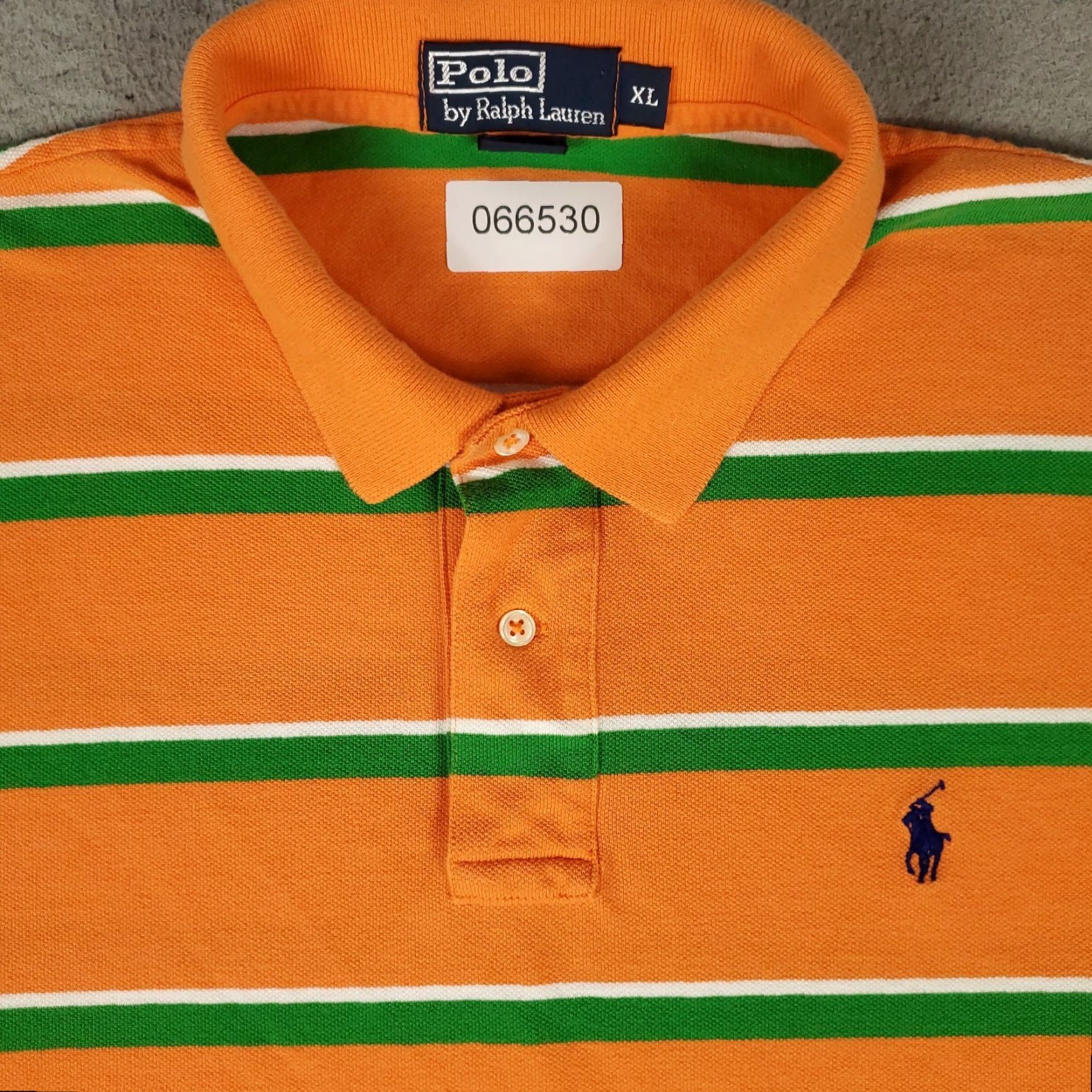 Ralph Lauren Ralph Lauren Polo Shirt Mens XL Blue Striped Pony Casual Short Sleeve Polo Shirt XL Mens Blue Striped Pony Casual Short Sleeve Size US XL / EU 56 / 4 - 2 Thumbnail