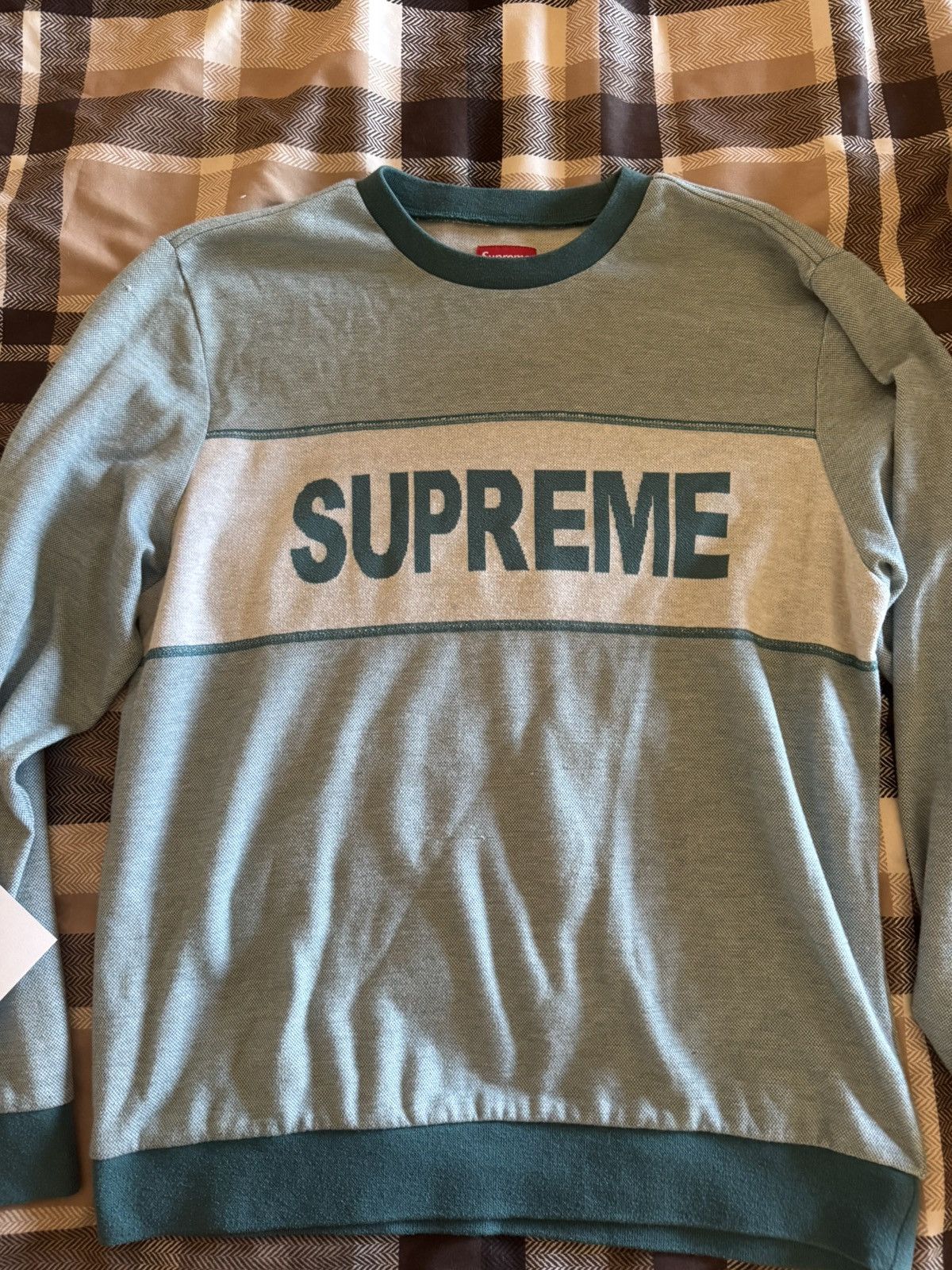 Supreme Supreme crewneck blue Size US M / EU 48-50 / 2 - 1 Thumbnail
