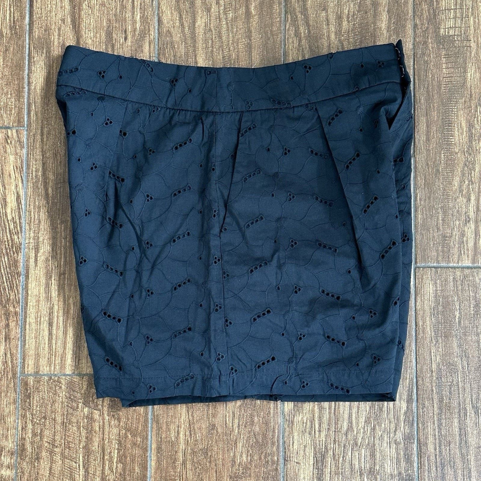 Other A New Day Women's High-Rise Pleated Eyelet Cotton Short 8 Size 30" / US 8 / IT 44 - 3 Thumbnail
