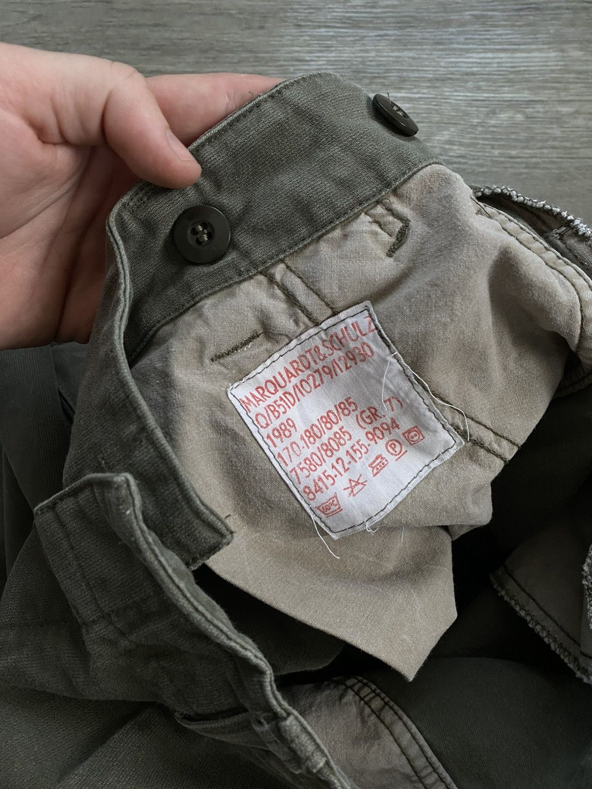 Other 🫧MARQUARDT&SCHULZ MILITARY PANTS MEN’S ARMY VINTAGE 1989s Size US 36 / EU 52 - 8 Thumbnail