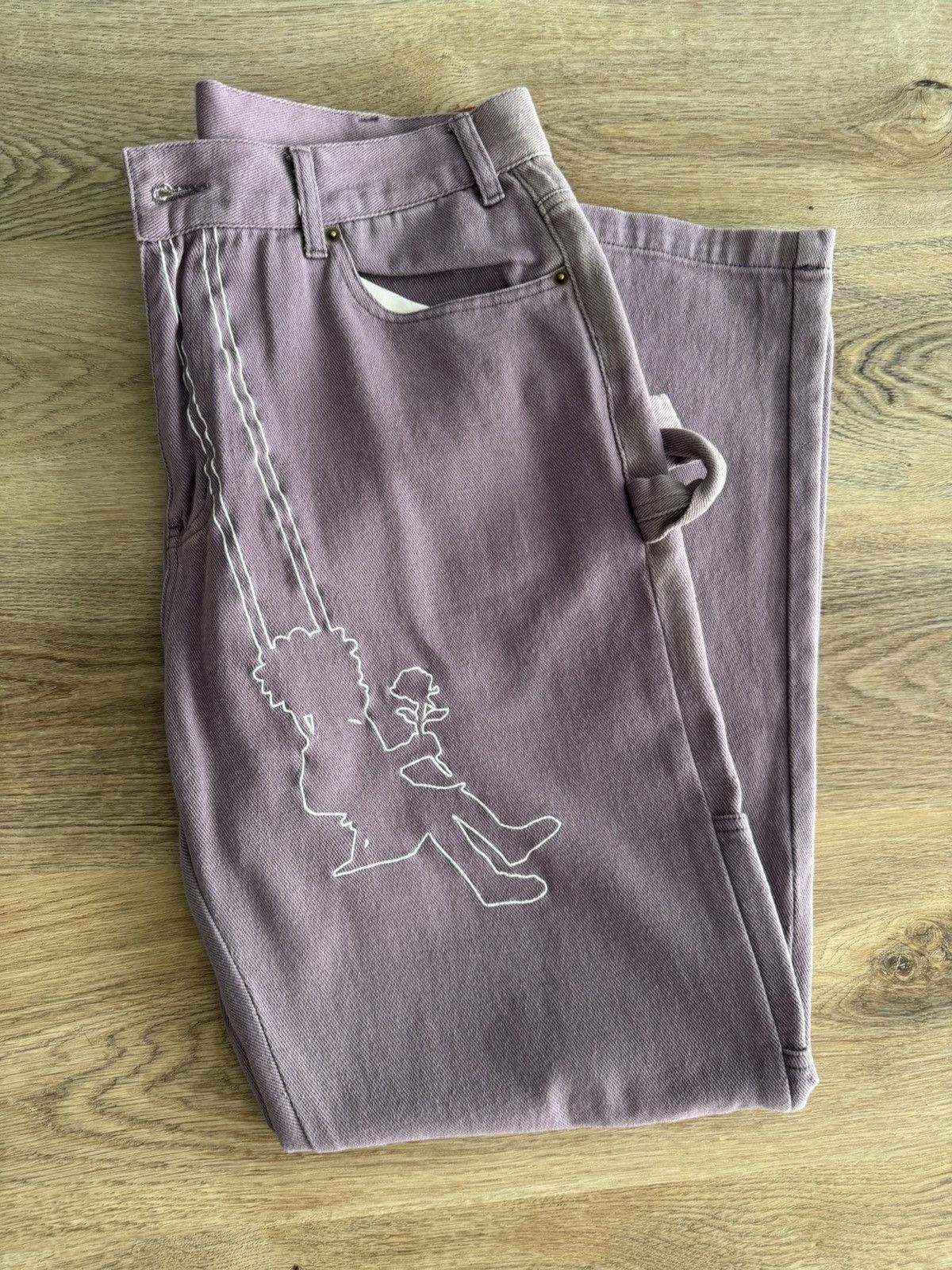 KIDSUPER SWINGSET PANT - PURPLE / MENS SZ L 34
