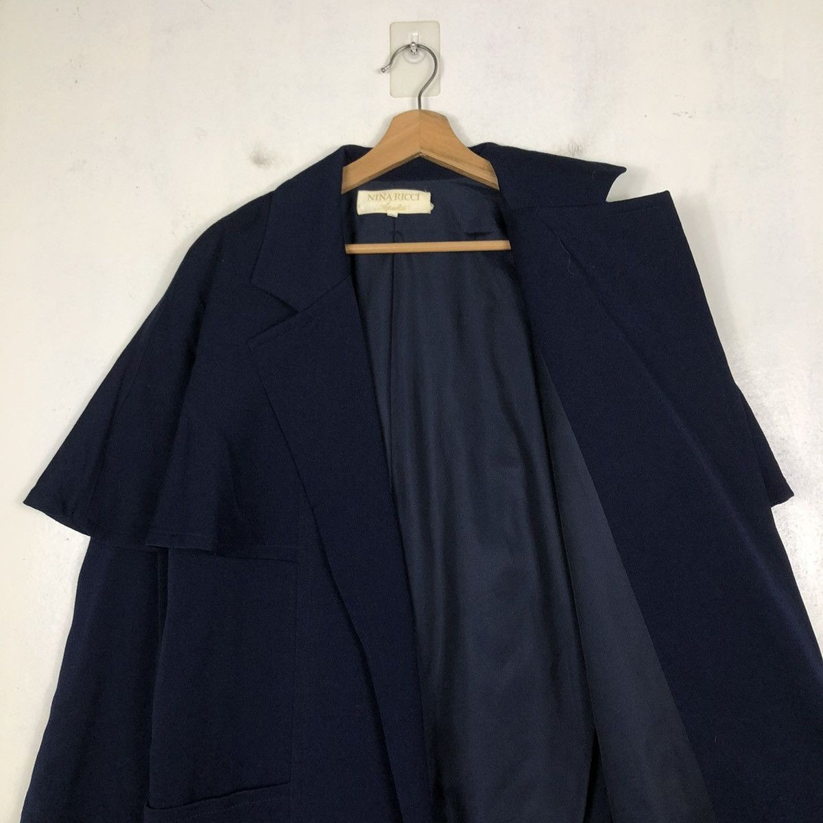 Designer 📌VINTAGE HEAVY JACKET DOUBLE LAYER BREAST NINA RICCI Size US M / EU 48-50 / 2 - 13 Thumbnail